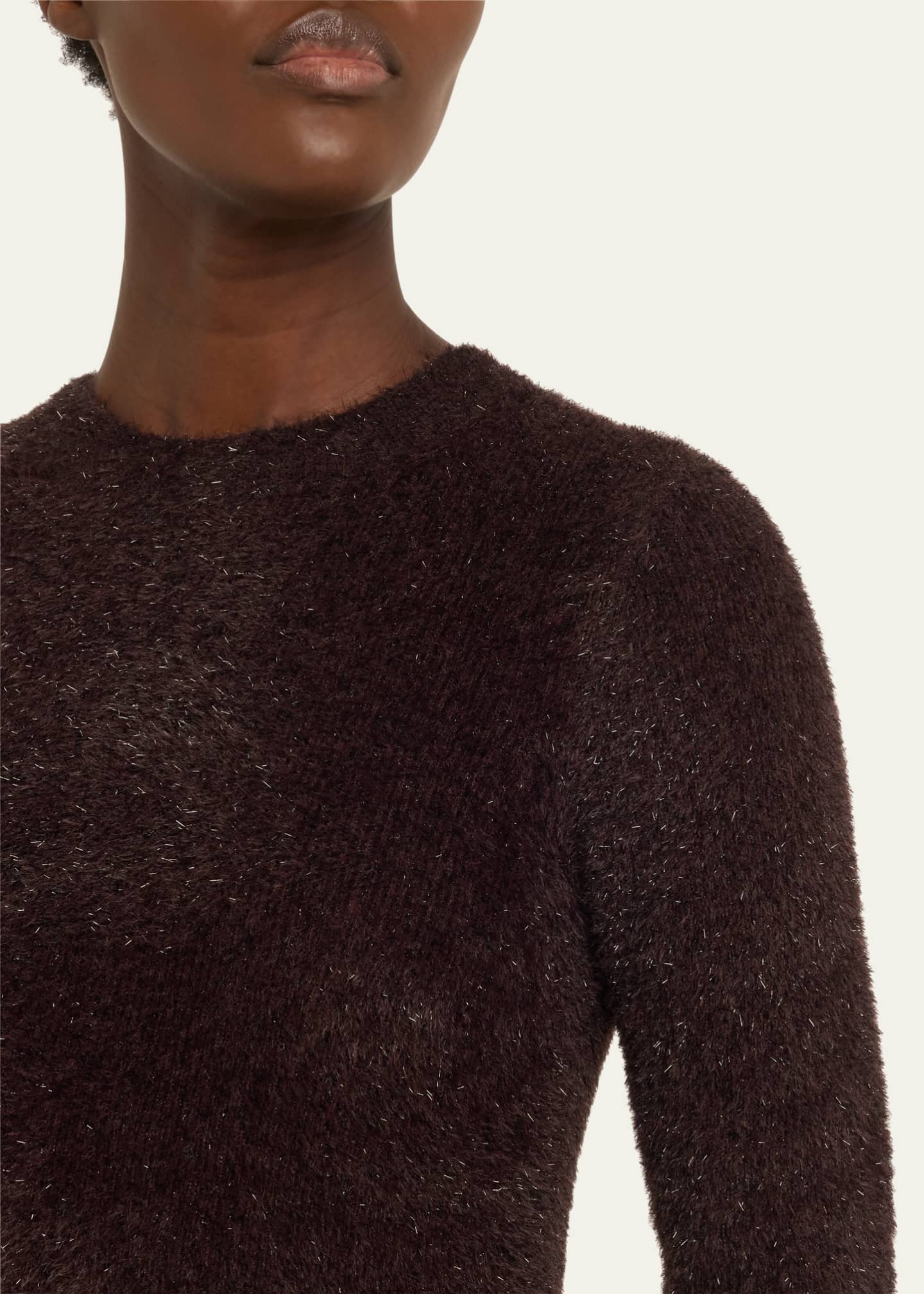 Vince Lurex Eyelash Knit Pullover Top Image 5 of 5