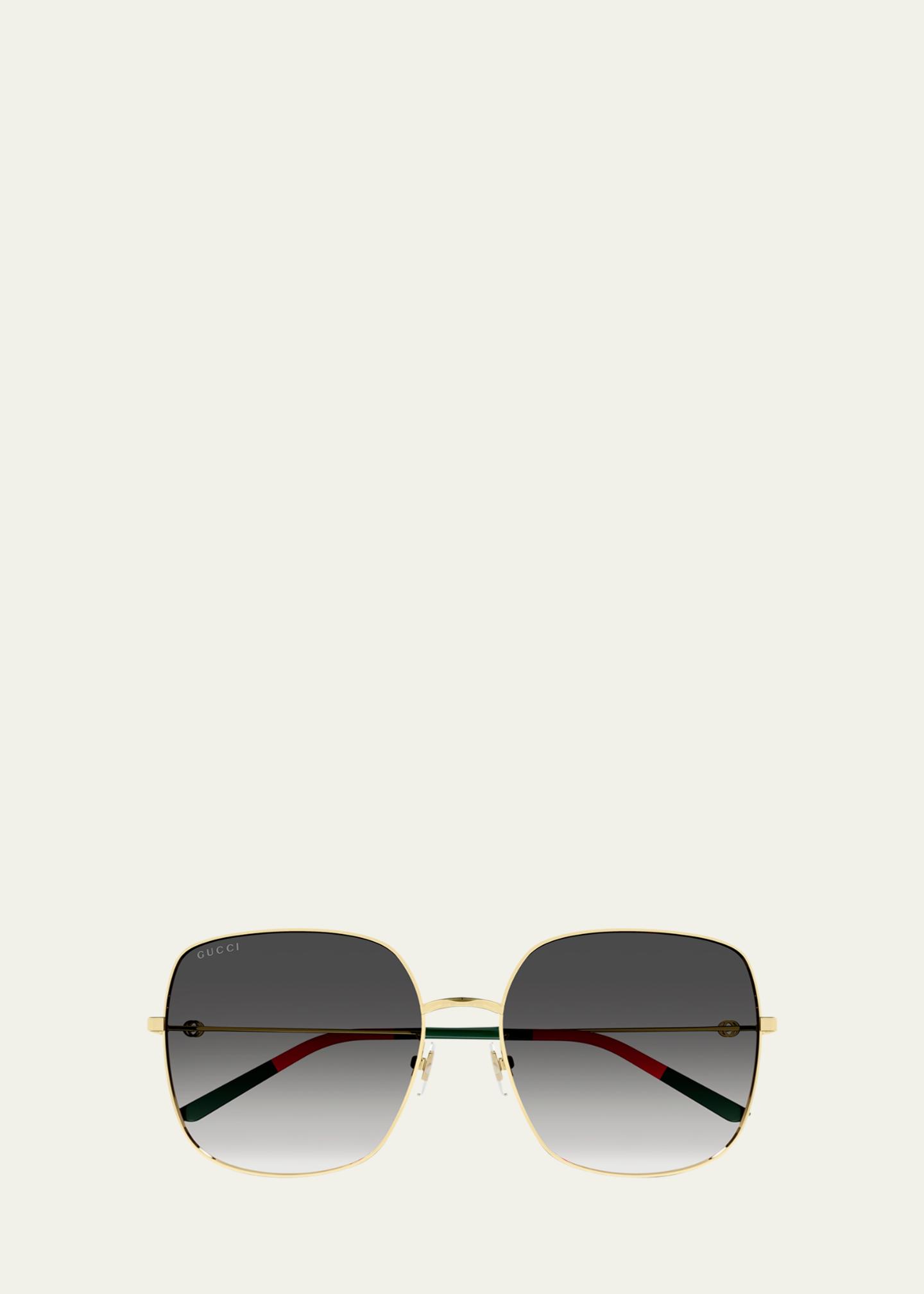 Gucci Gold Metal  butterfly Glasses Gucci GG1850O Butterfly Glasses | Fashion Eyewear US main image 3