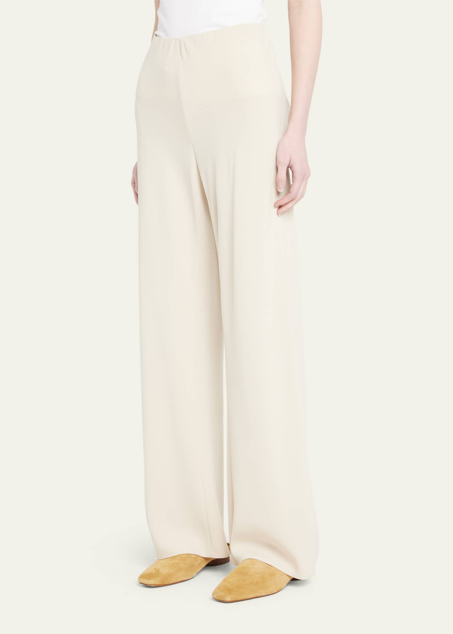 Vince Women s Bias Cut High Waist Pants Black Wide Leg Pants