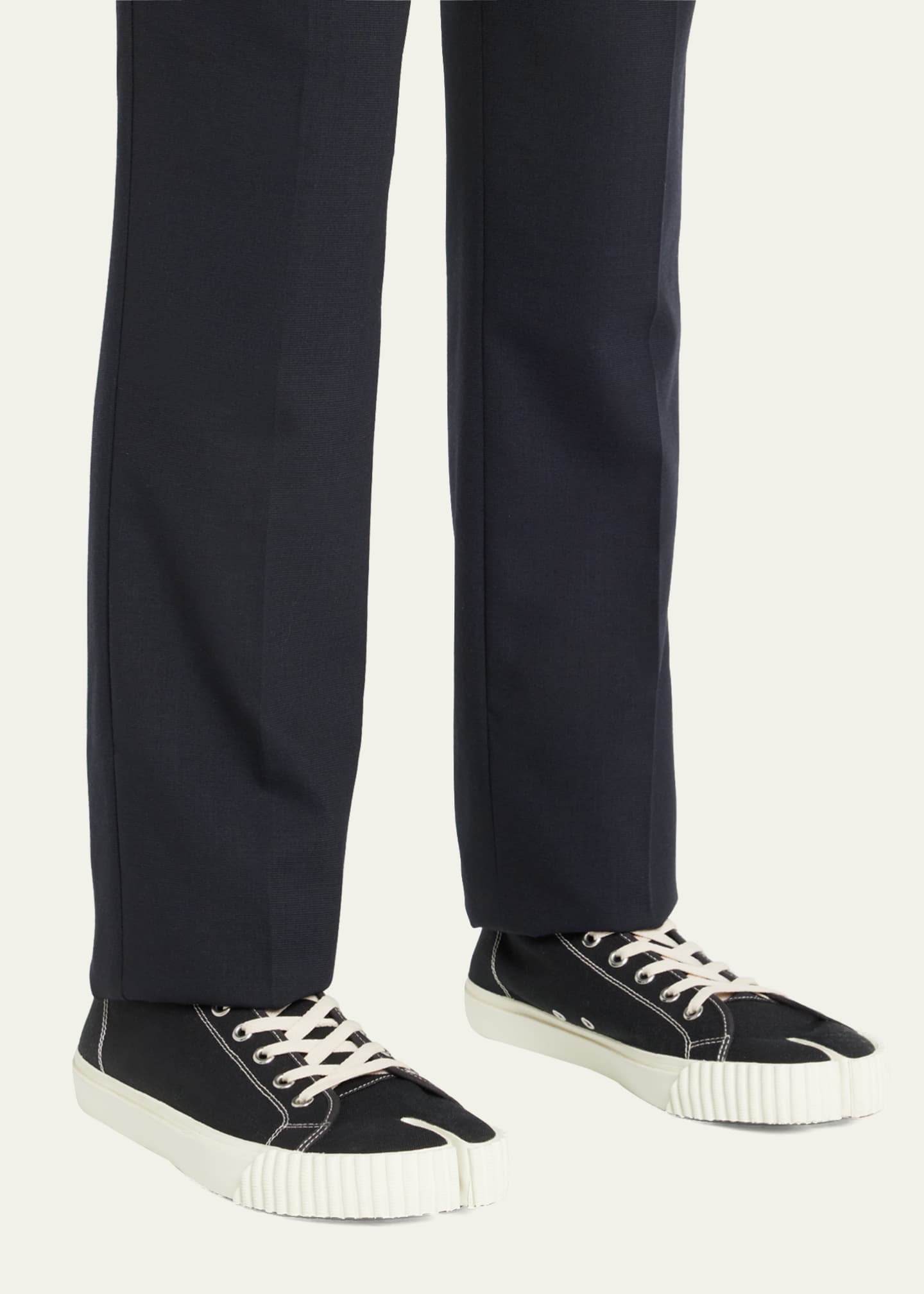 Maison margiela tabi canvas sneakers deals
