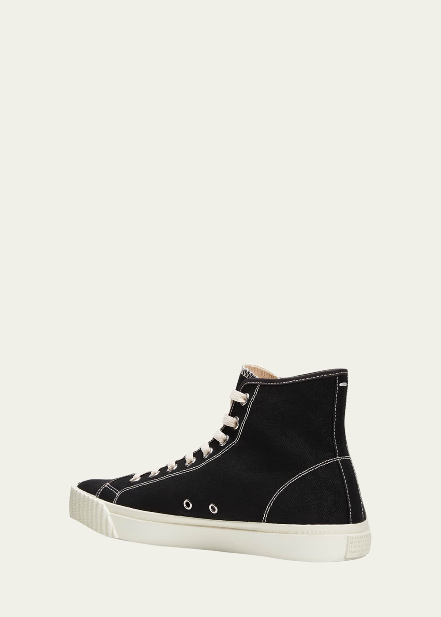 Maison Margiela Men s Tabi Toe Canvas High Top Sneakers
