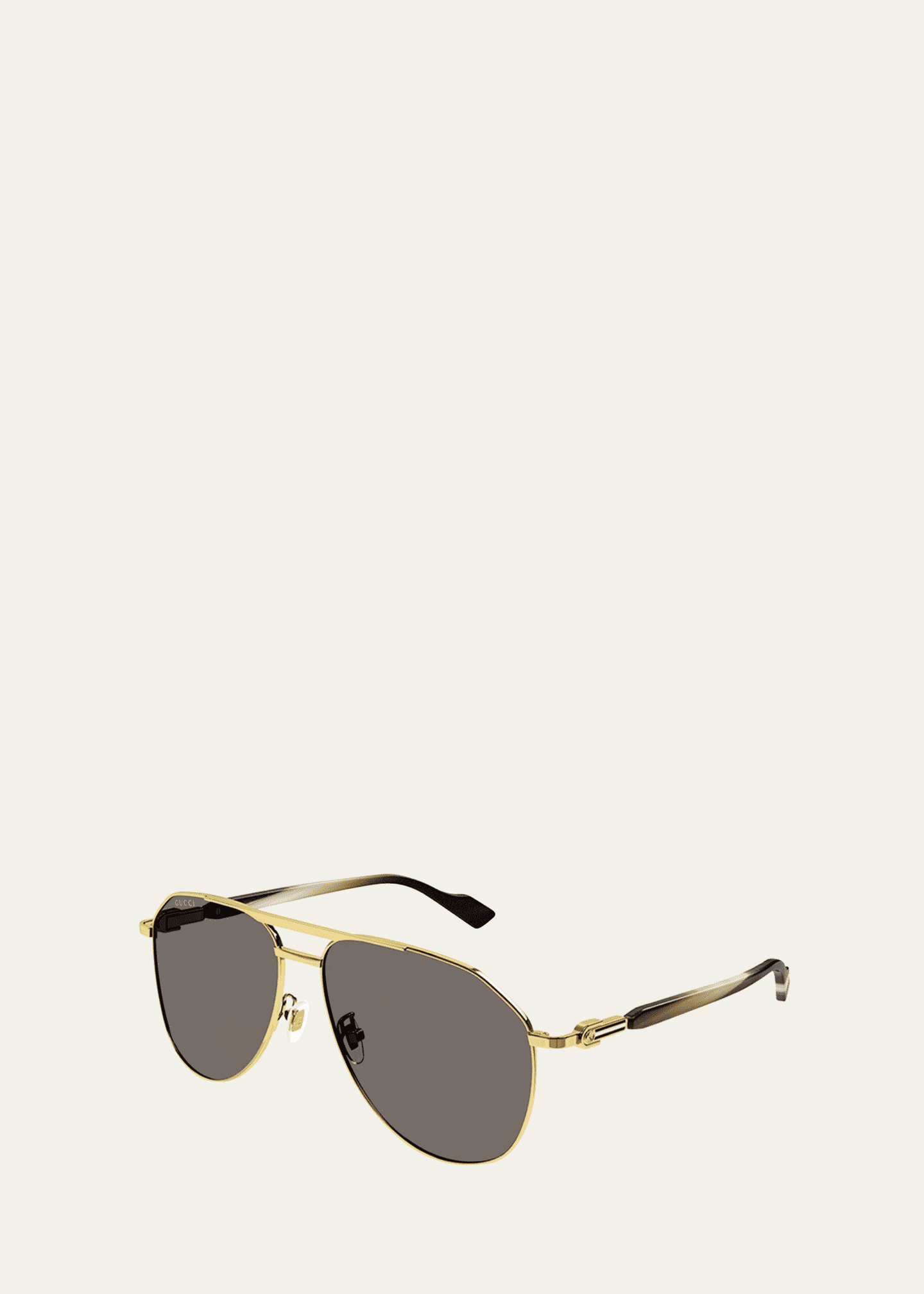 Gucci Metal Pilot Sunglasses, Gold - Bergdorf Goodman