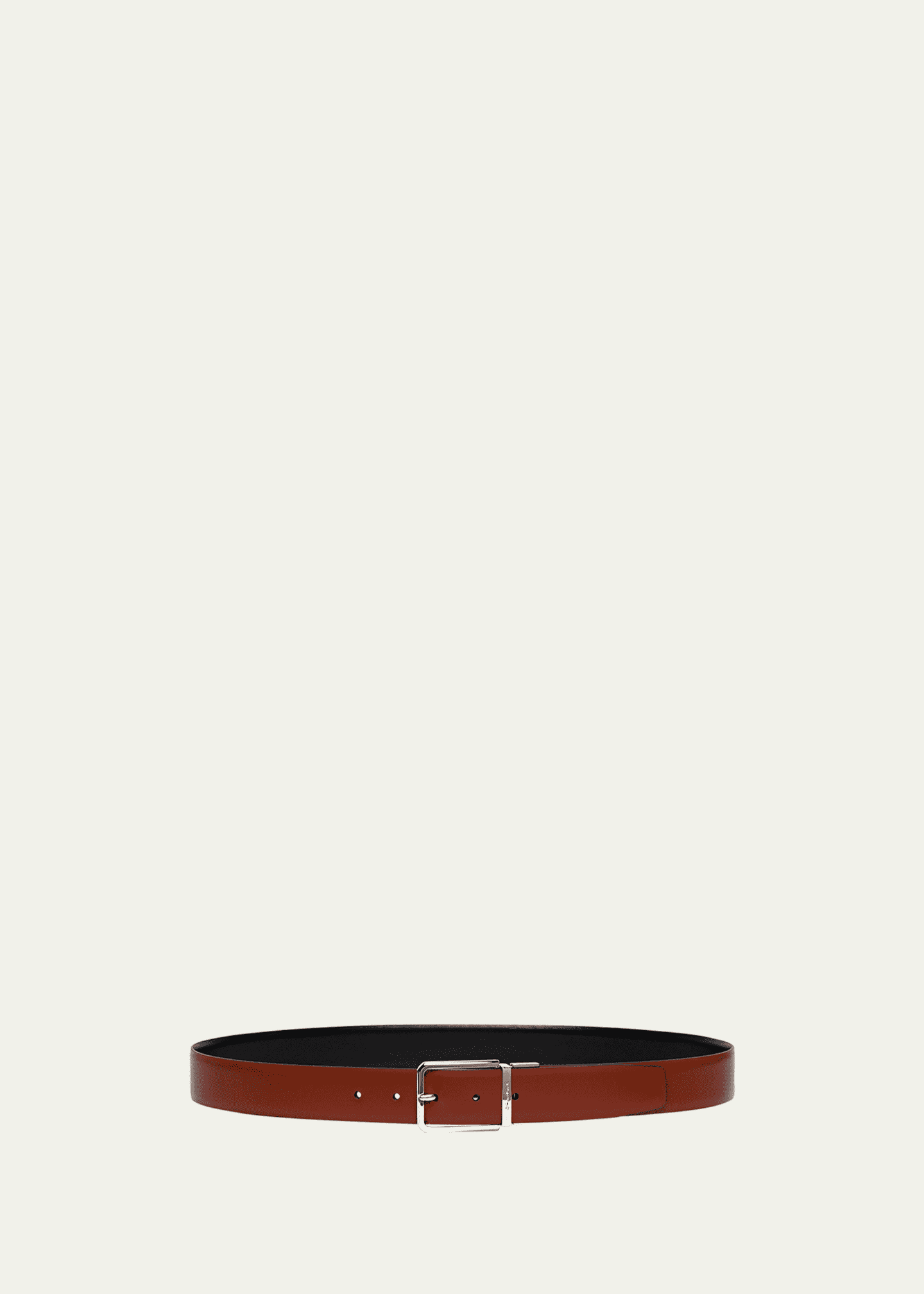 Santoni Men's Reversible Leather Belt Image 1 of 3