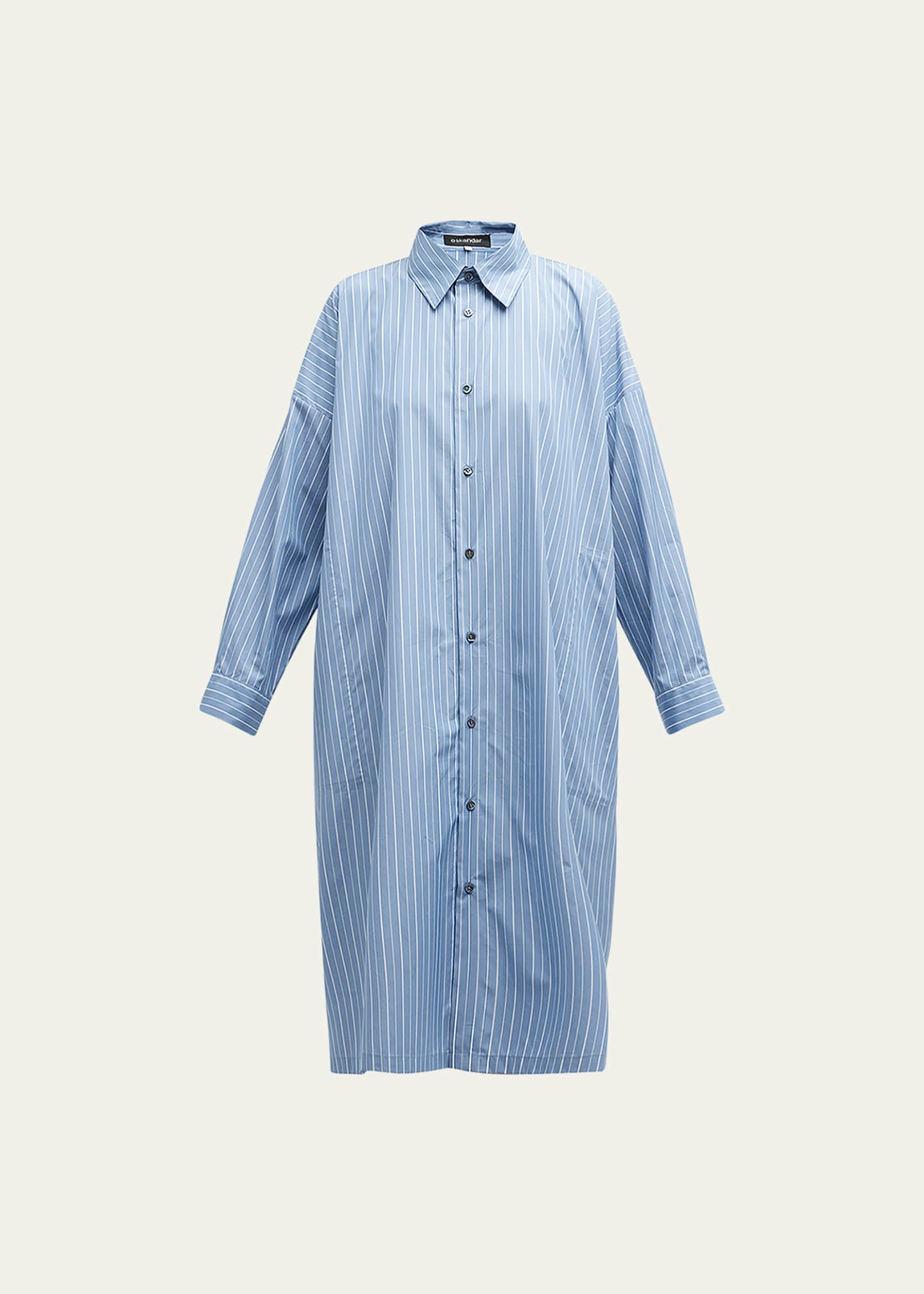 Eskandar Wide A-line Shirtdress With Collar - Bergdorf Goodman