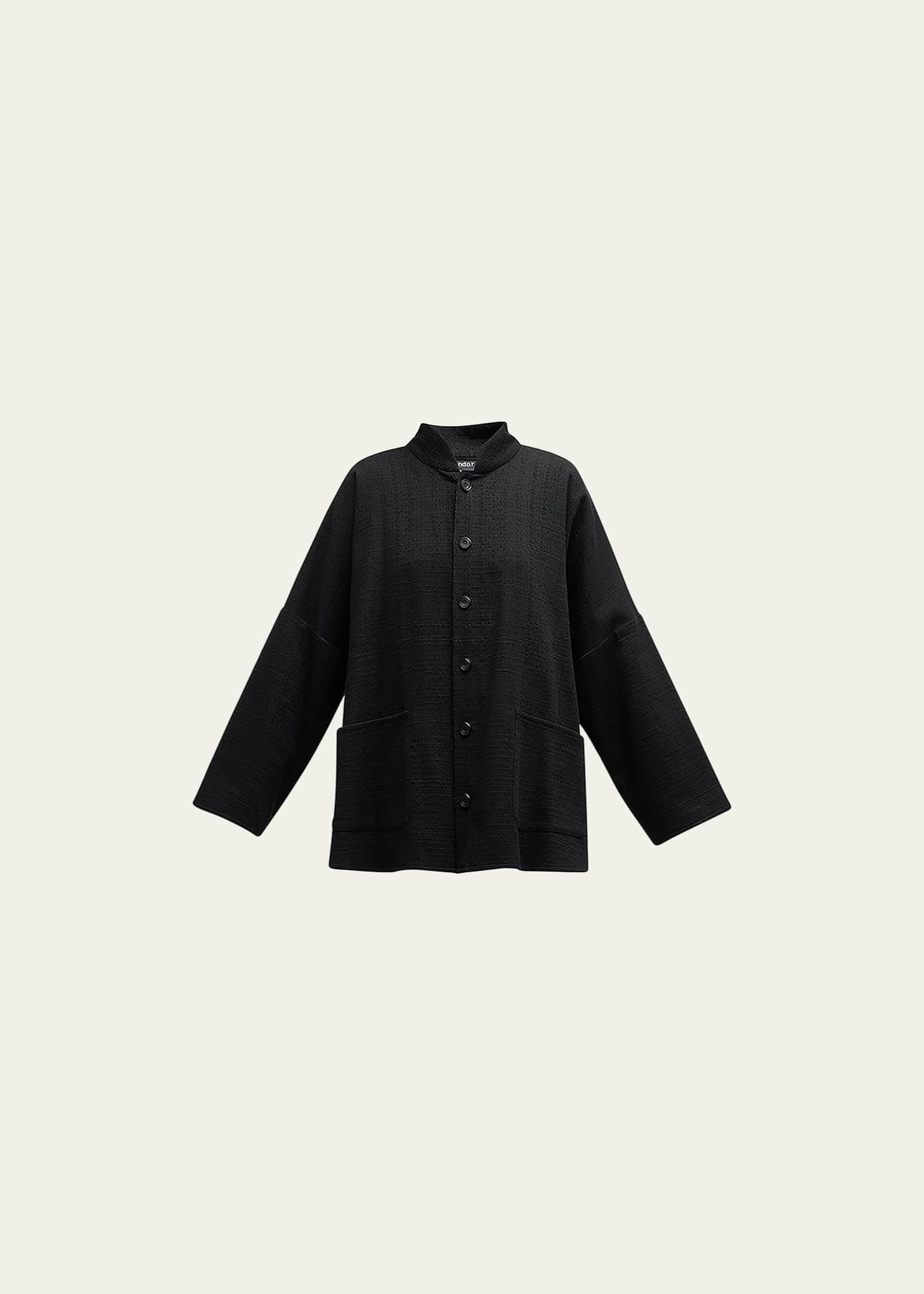 Eskandar Button-Front Imperial Jacket w/ Chinese Collar - Bergdorf Goodman
