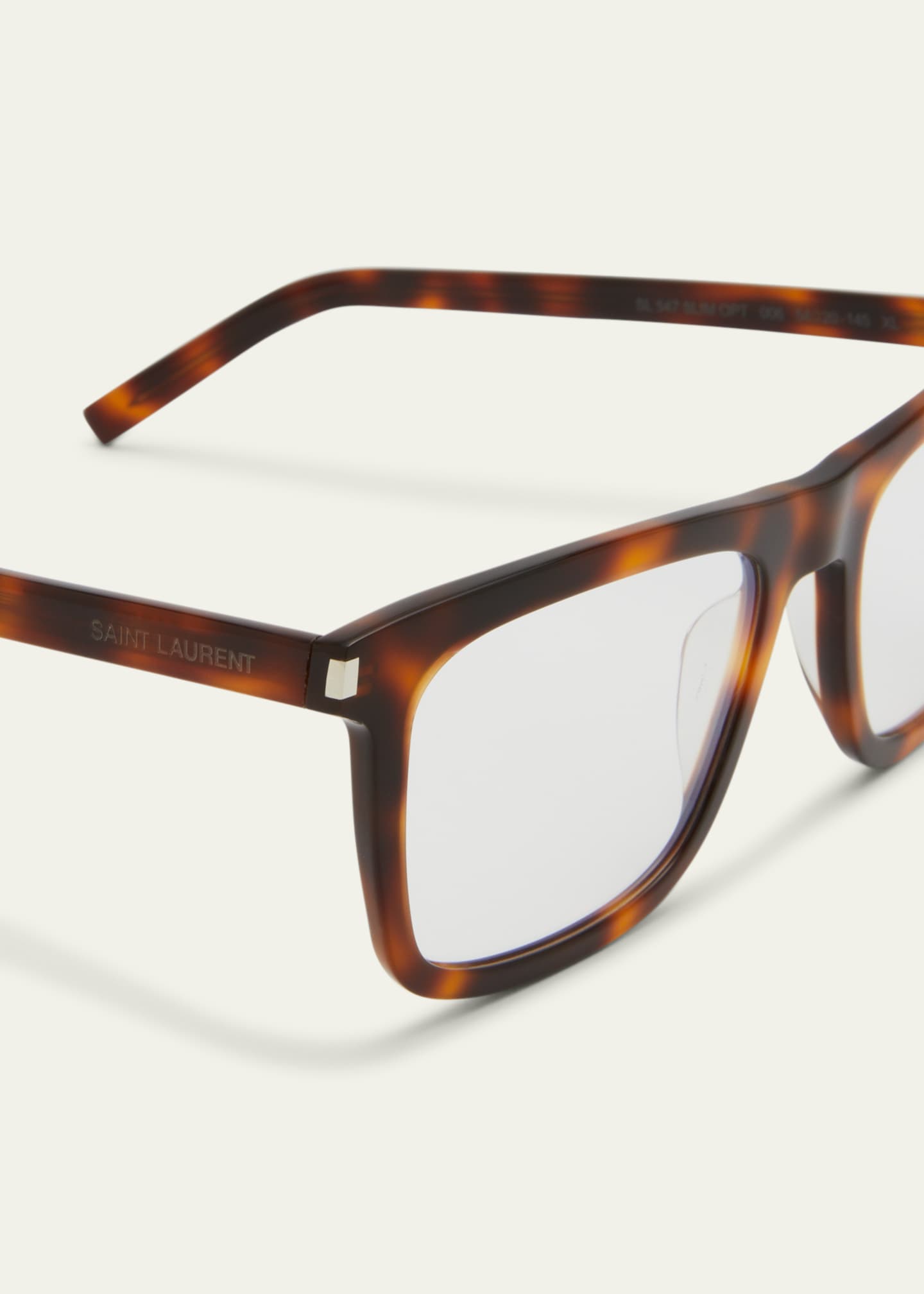 Saint Laurent Men s Acetate Rectangle Optical Frames Bergdorf Goodman