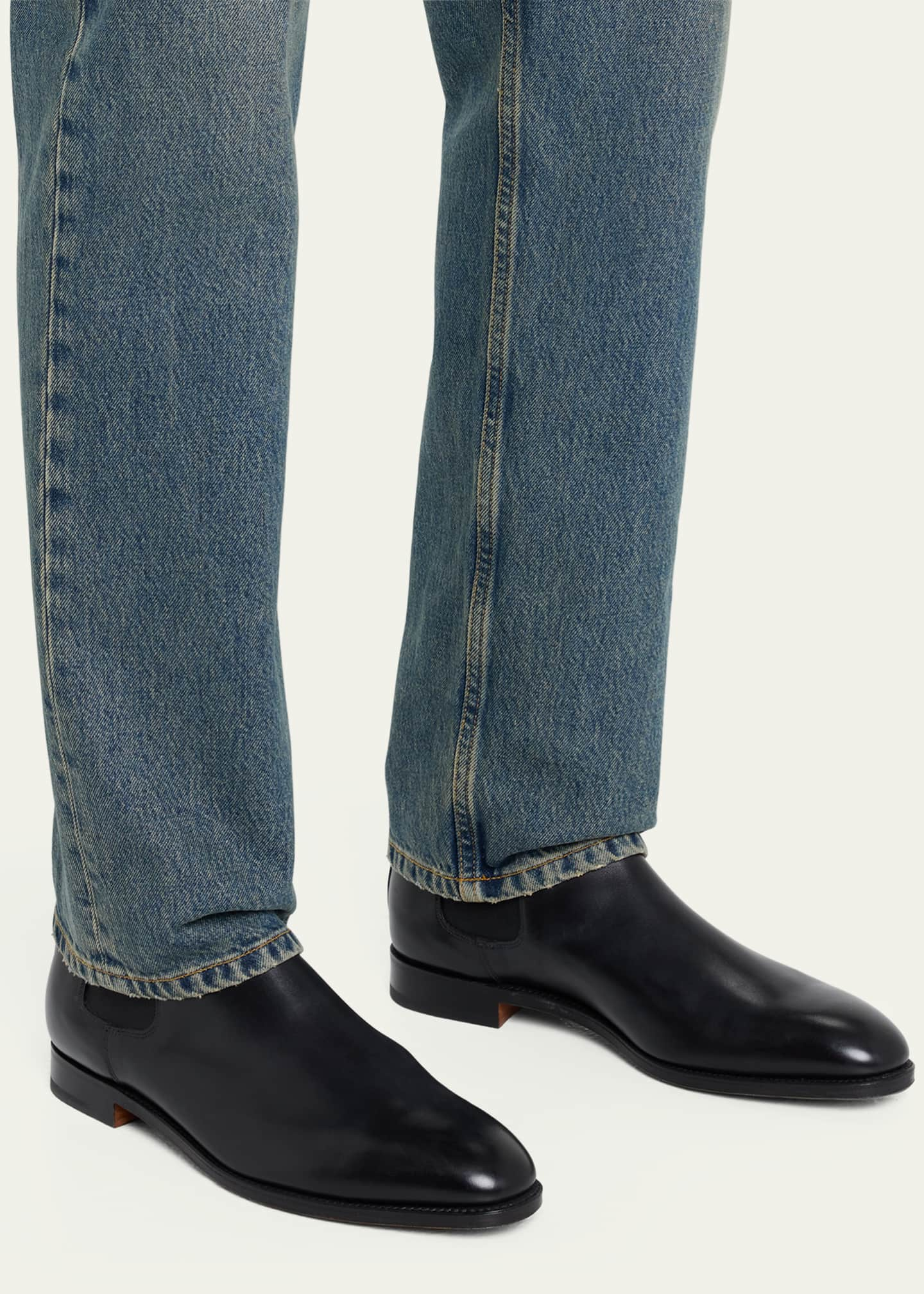 John Lobb Men's Lawry Leather Chelsea Boots - Bergdorf Goodman