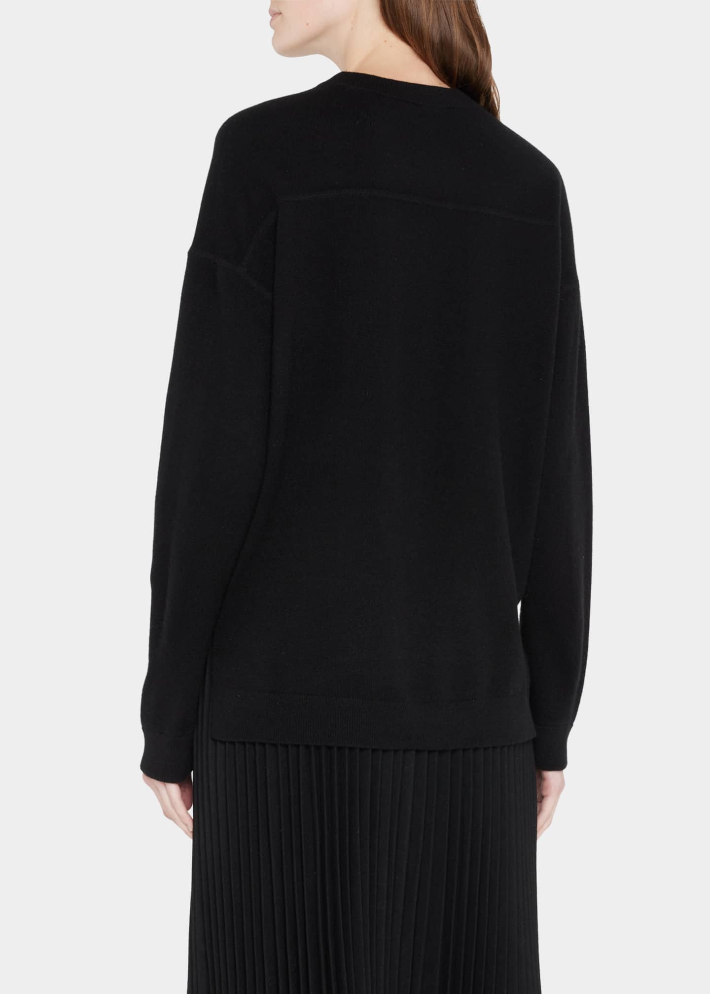 Theory Karenia Cashmere Yoke Sweater Bergdorf Goodman