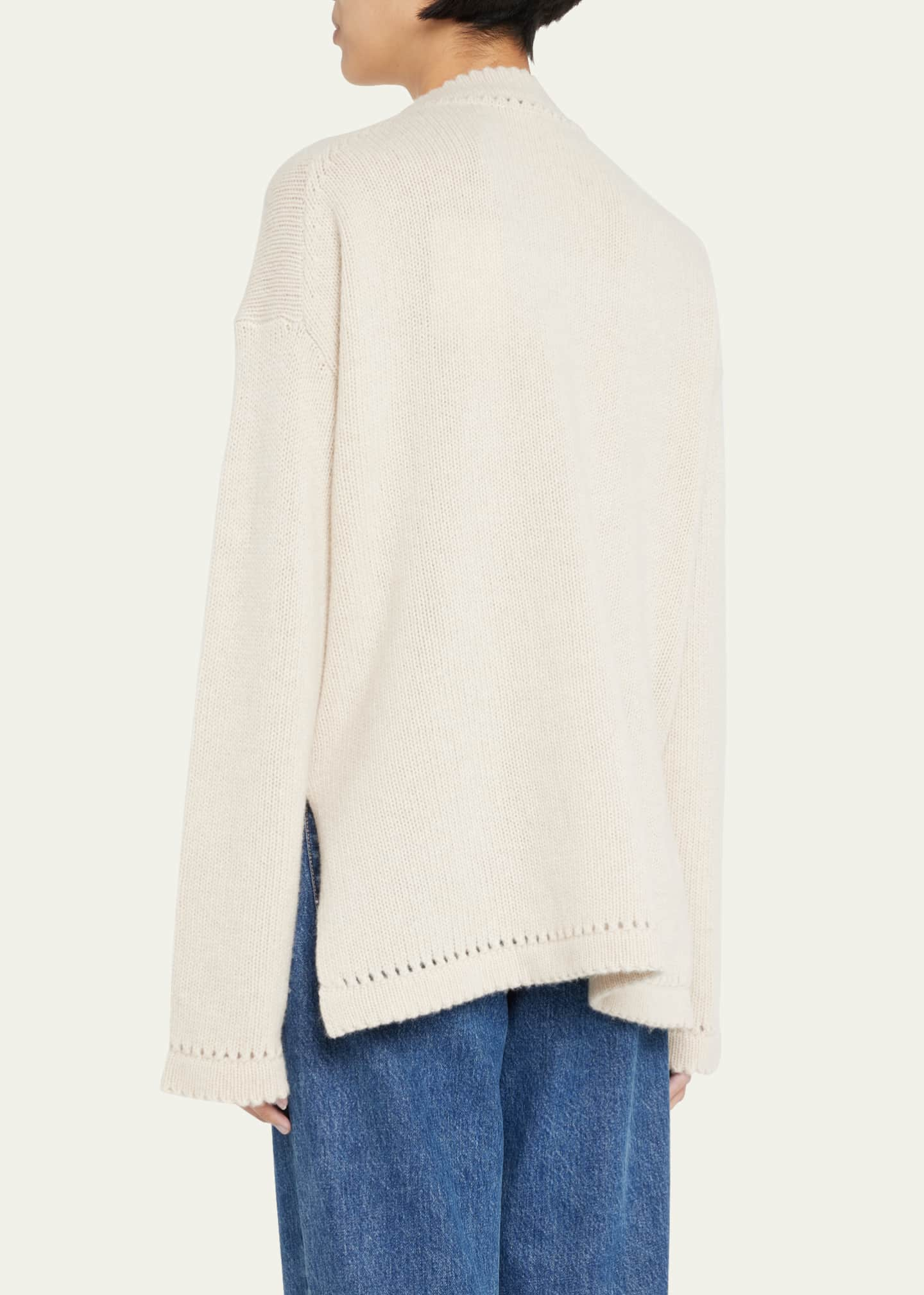 Theory Karenia Pointelle Wool-Cashmere Cardigan - Bergdorf Goodman