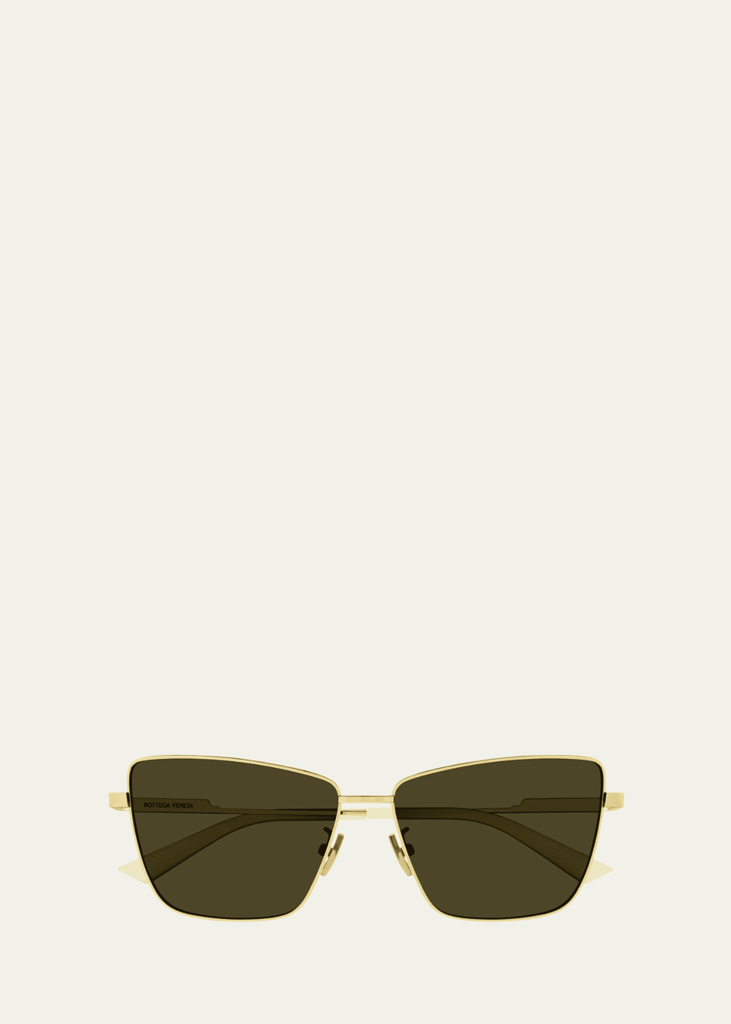 【関税＆送料込み】Bottega Veneta Gold Sunglasses BV1396S Bottega Veneta Panthos Sunglasses 002 Gold - eye-oo.com
