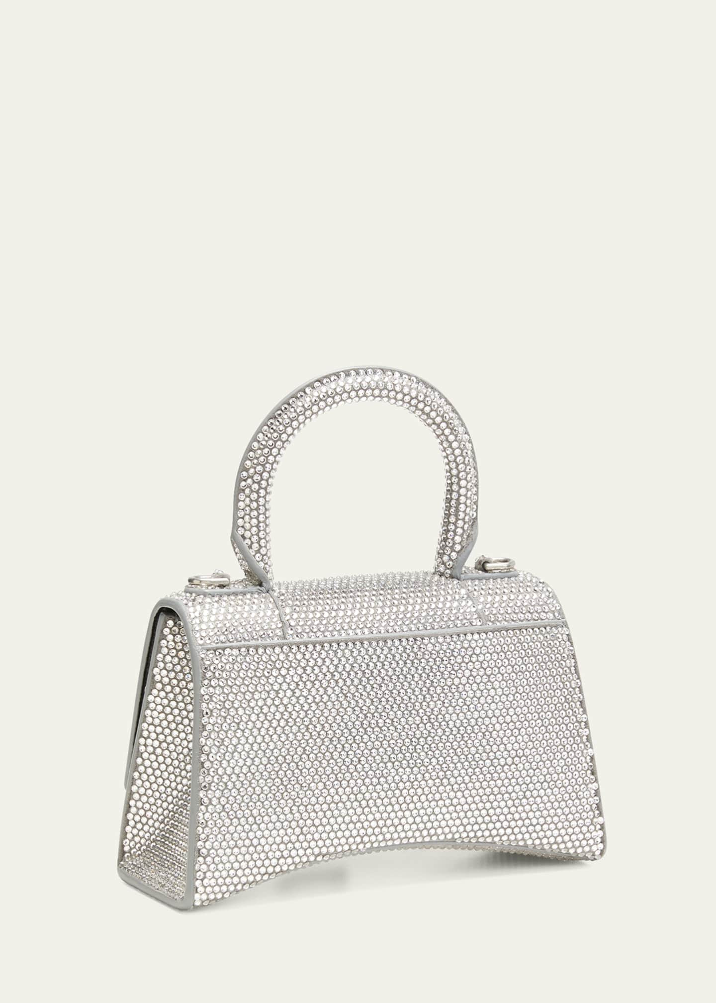 Balenciaga Hourglass XS Strassed Top-Handle Bag - Bergdorf Goodman