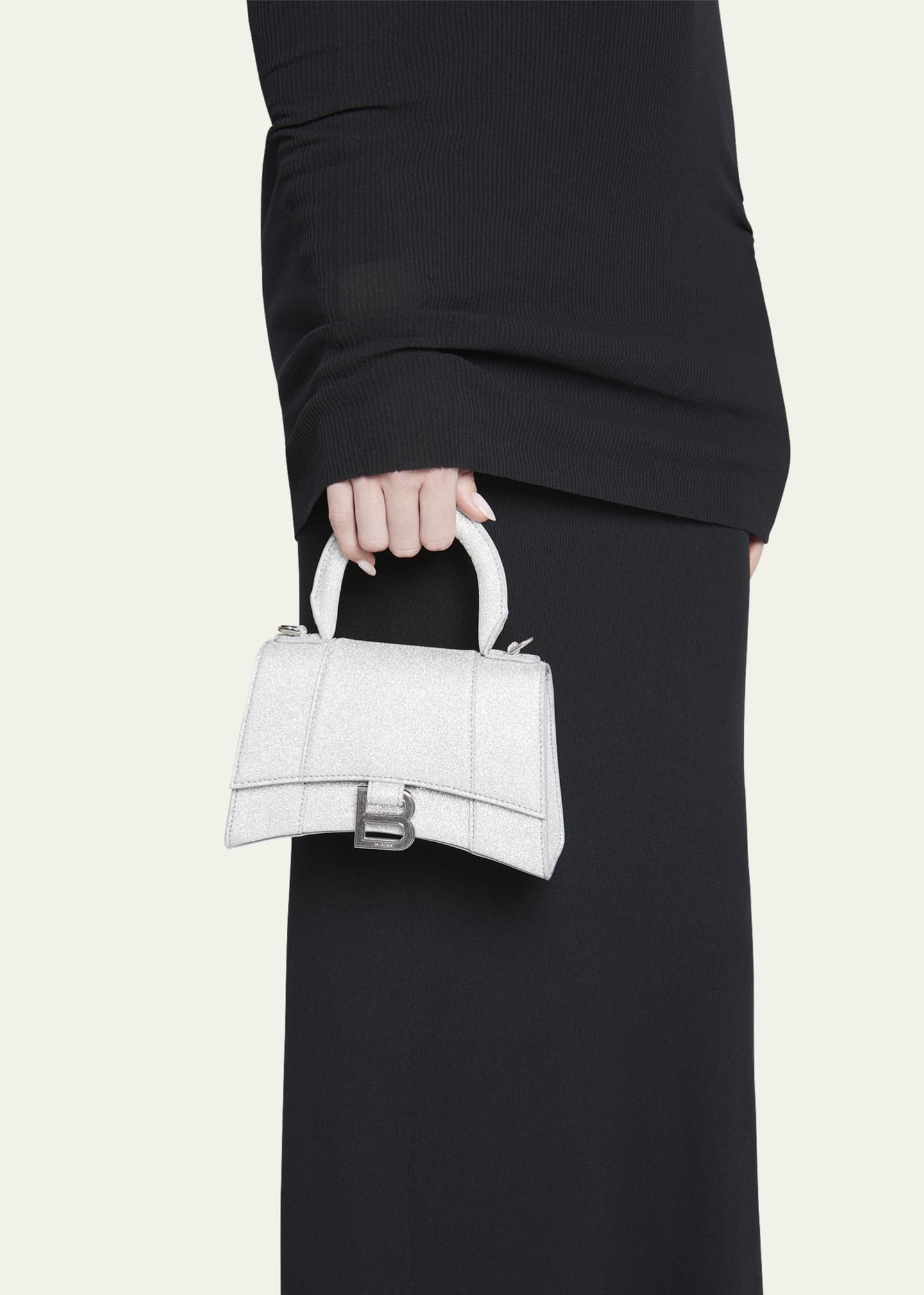 Balenciaga Hourglass XS Sequins Top-Handle Bag - Bergdorf Goodman