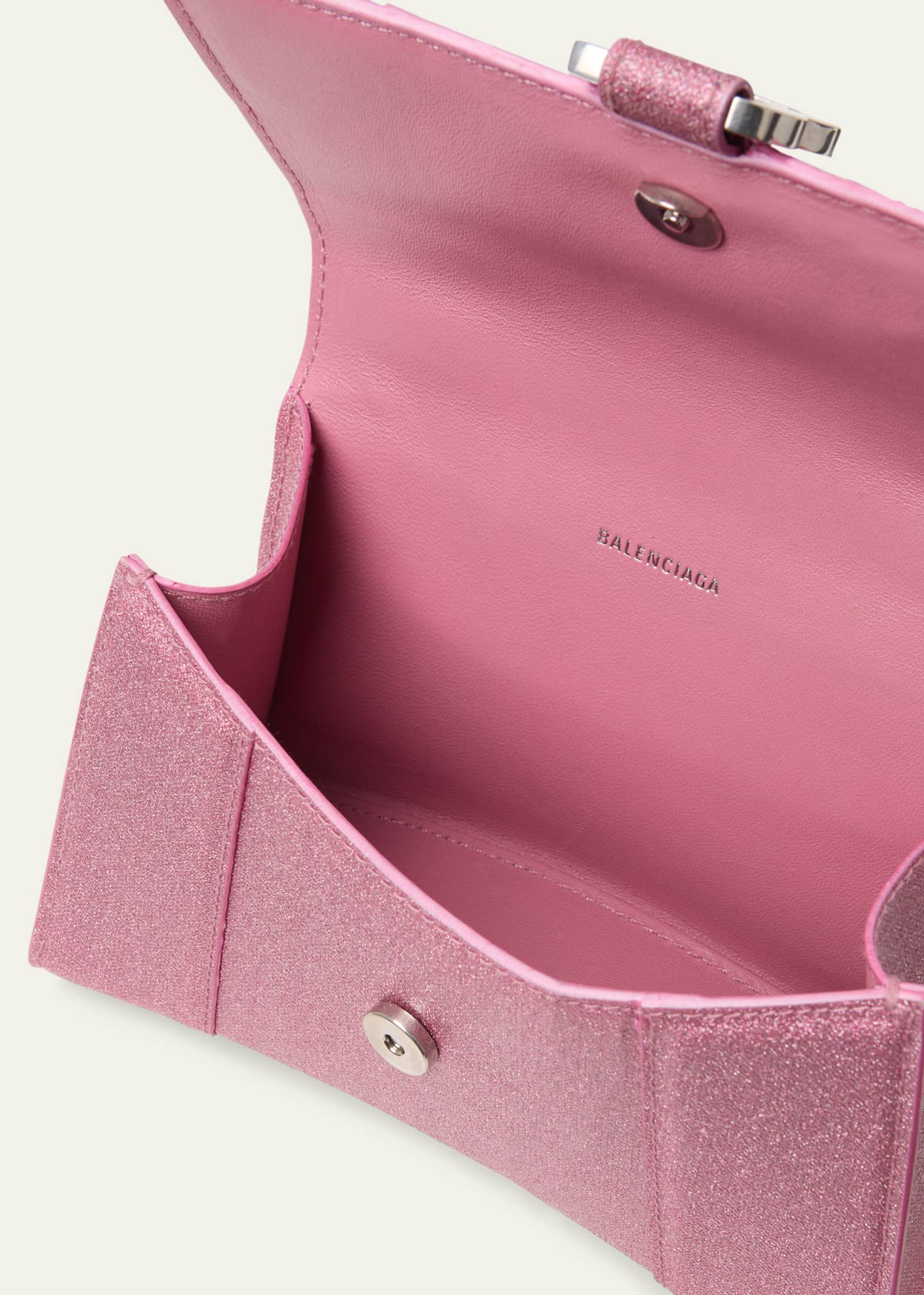 Balenciaga Hourglass XS Glitter TopHandle Bag Bergdorf Goodman