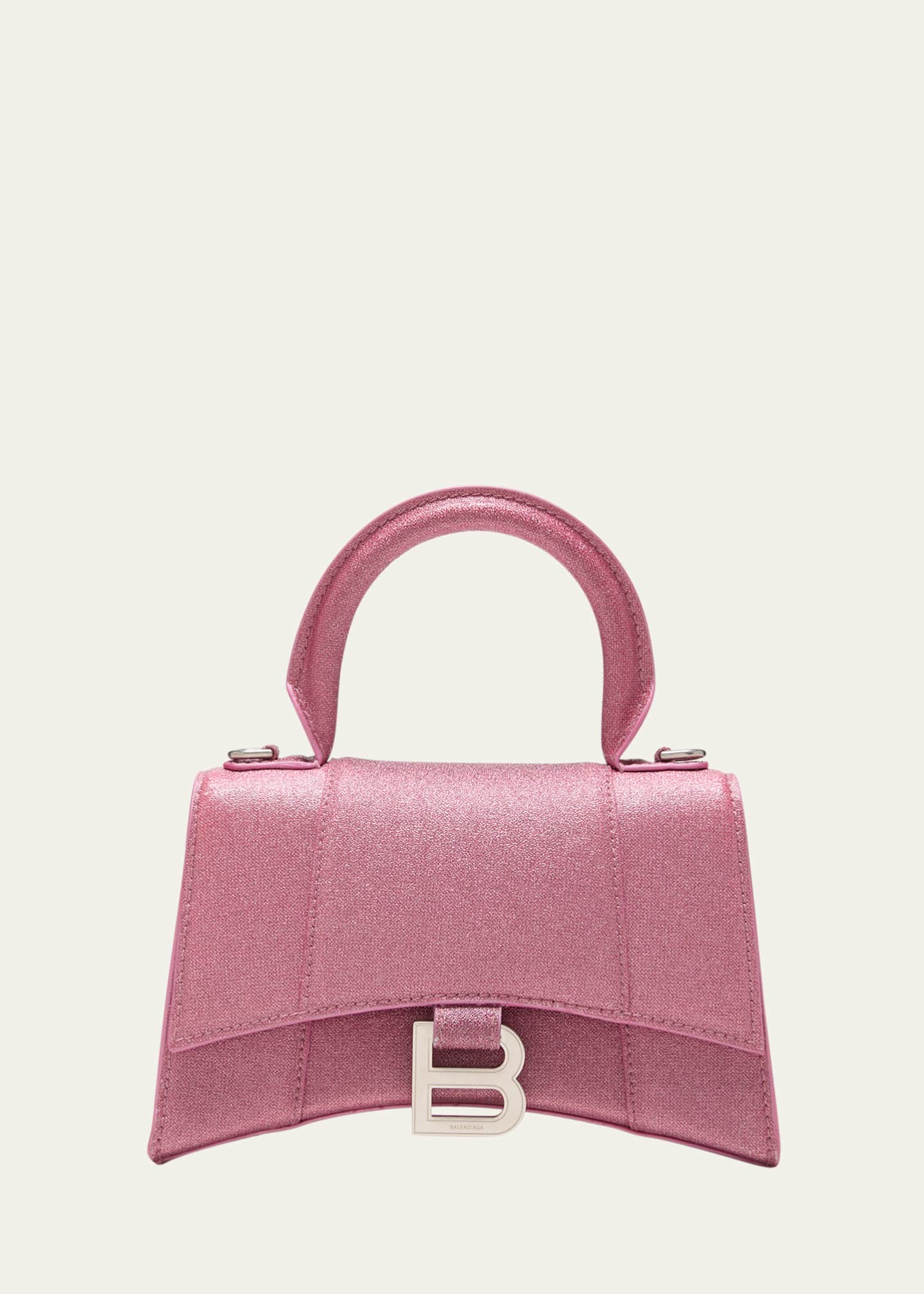 Balenciaga Hourglass XS Glitter TopHandle Bag Bergdorf Goodman