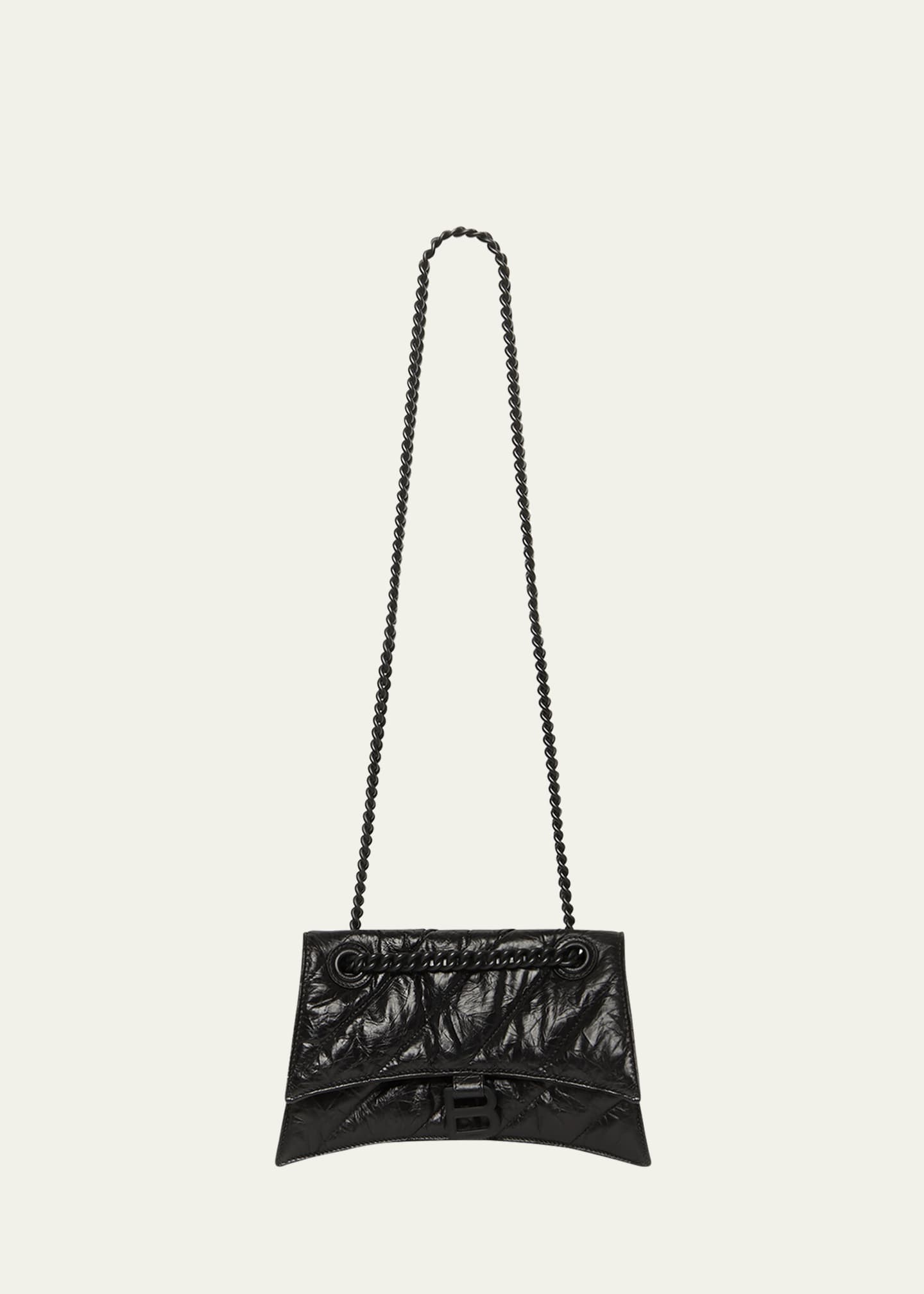 Balenciaga Crush Small Quilted Chain Shoulder Bag - Bergdorf Goodman