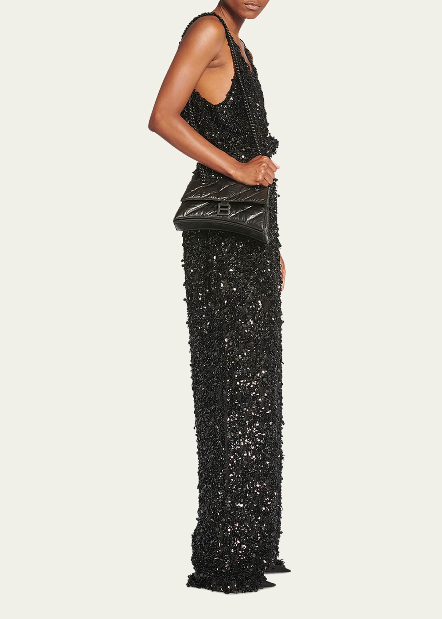 Balenciaga Crush Small Quilted Chain Shoulder Bag Image 5 of 5