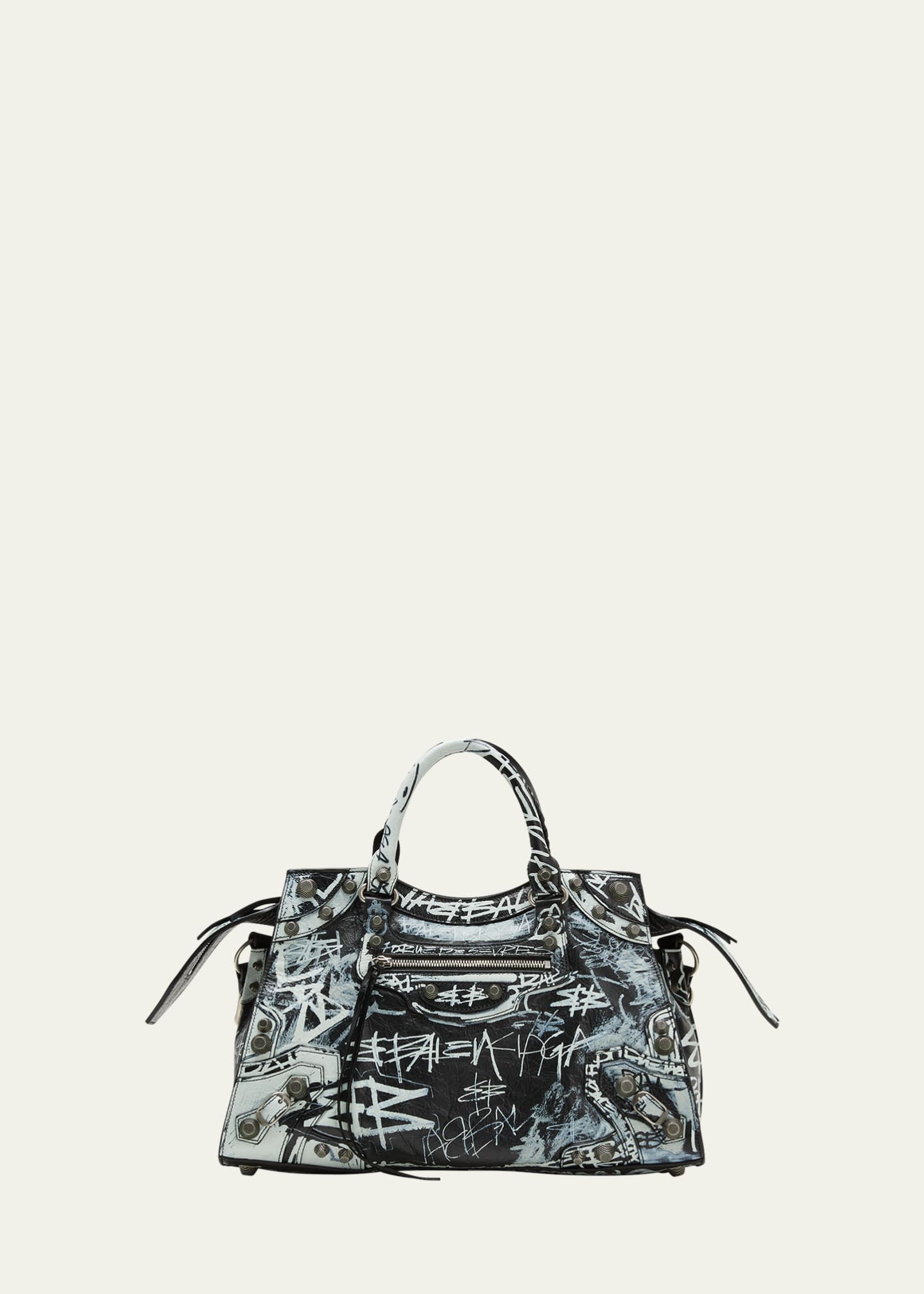 Balenciaga clutch graffiti top