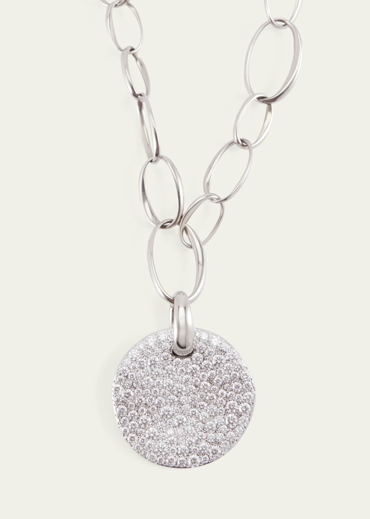 Pomellato Sabbia 18k White Gold and Diamond Pendant Image 3 of 4
