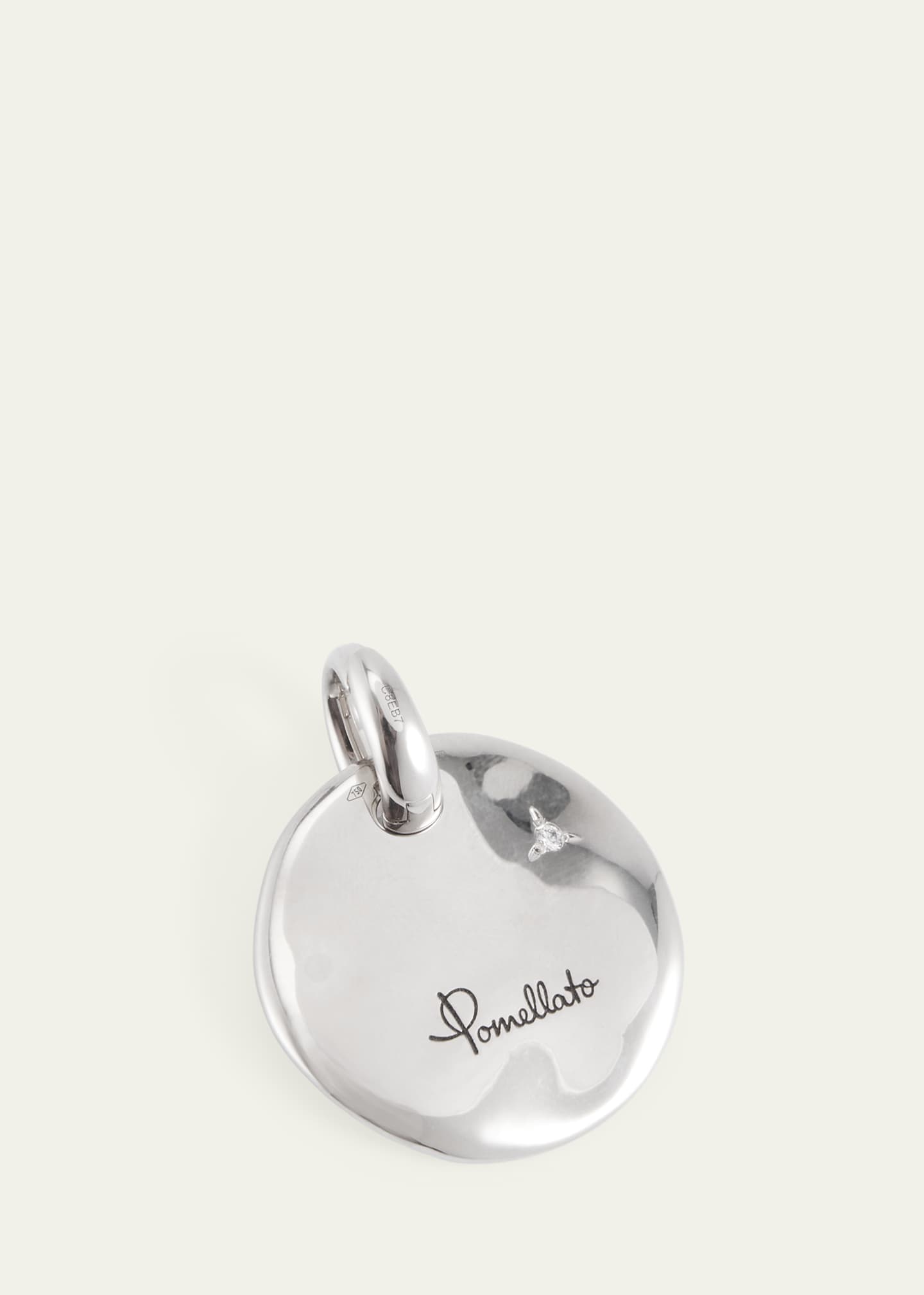 Pomellato Sabbia 18k White Gold and Diamond Pendant Image 5 of 5
