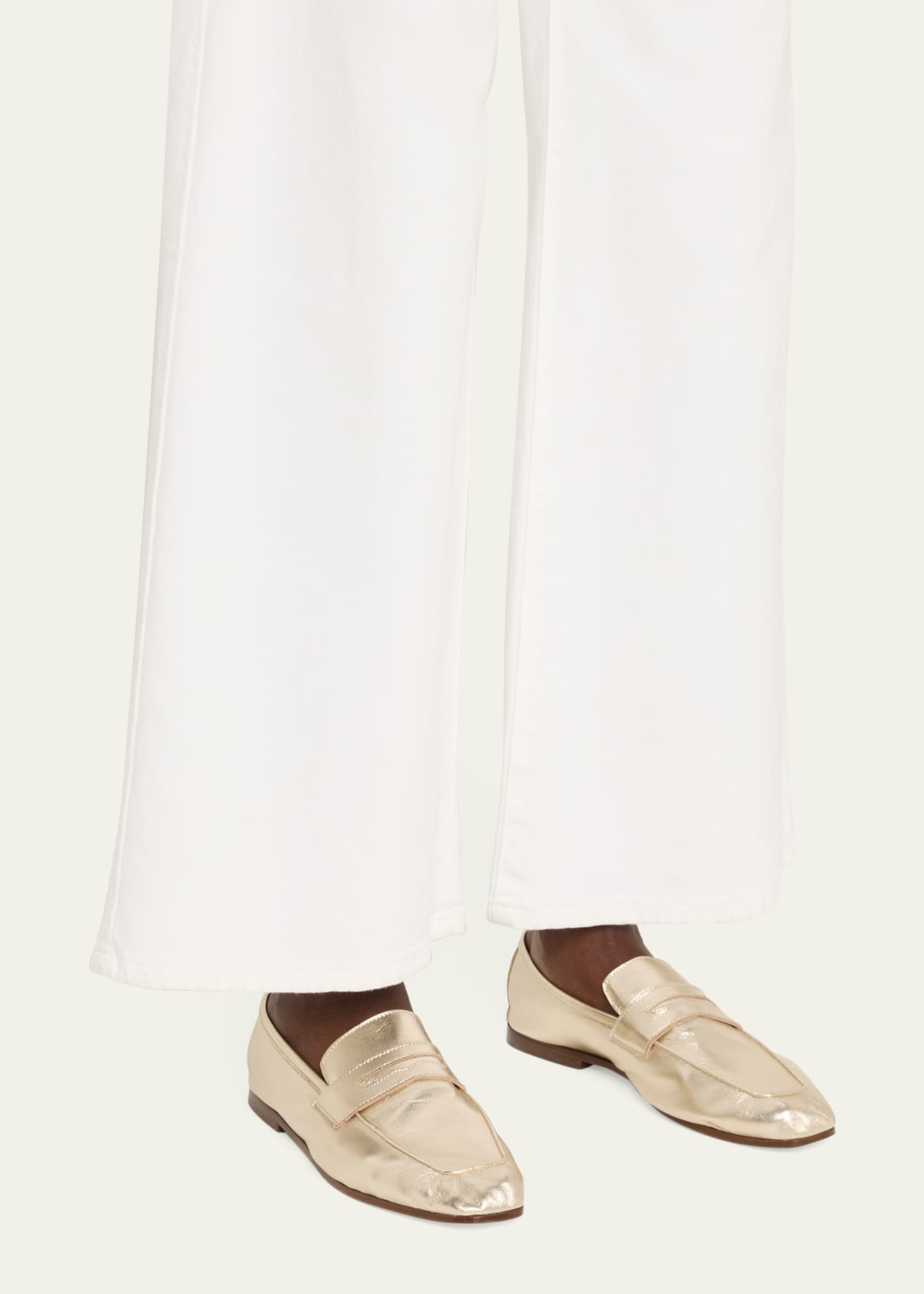 Sophique Essenziale Classic Metallic Penny Loafers Image 2 of 5