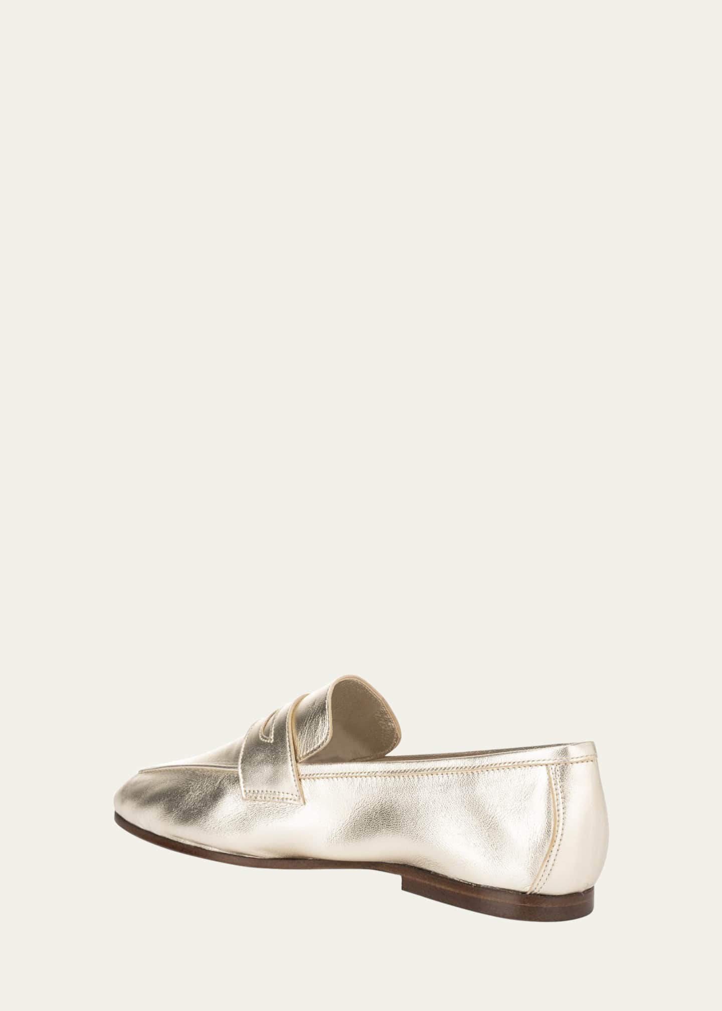 Sophique Essenziale Classic Metallic Penny Loafers Image 4 of 5