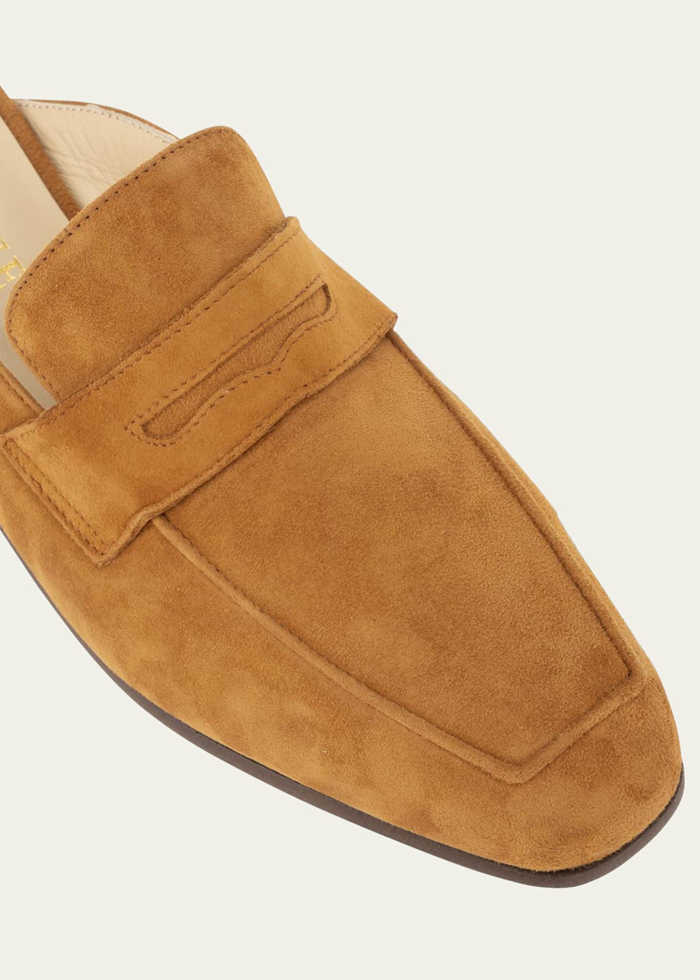 Sophique Riviera Suede Penny Loafer Mules Image 3 of 3