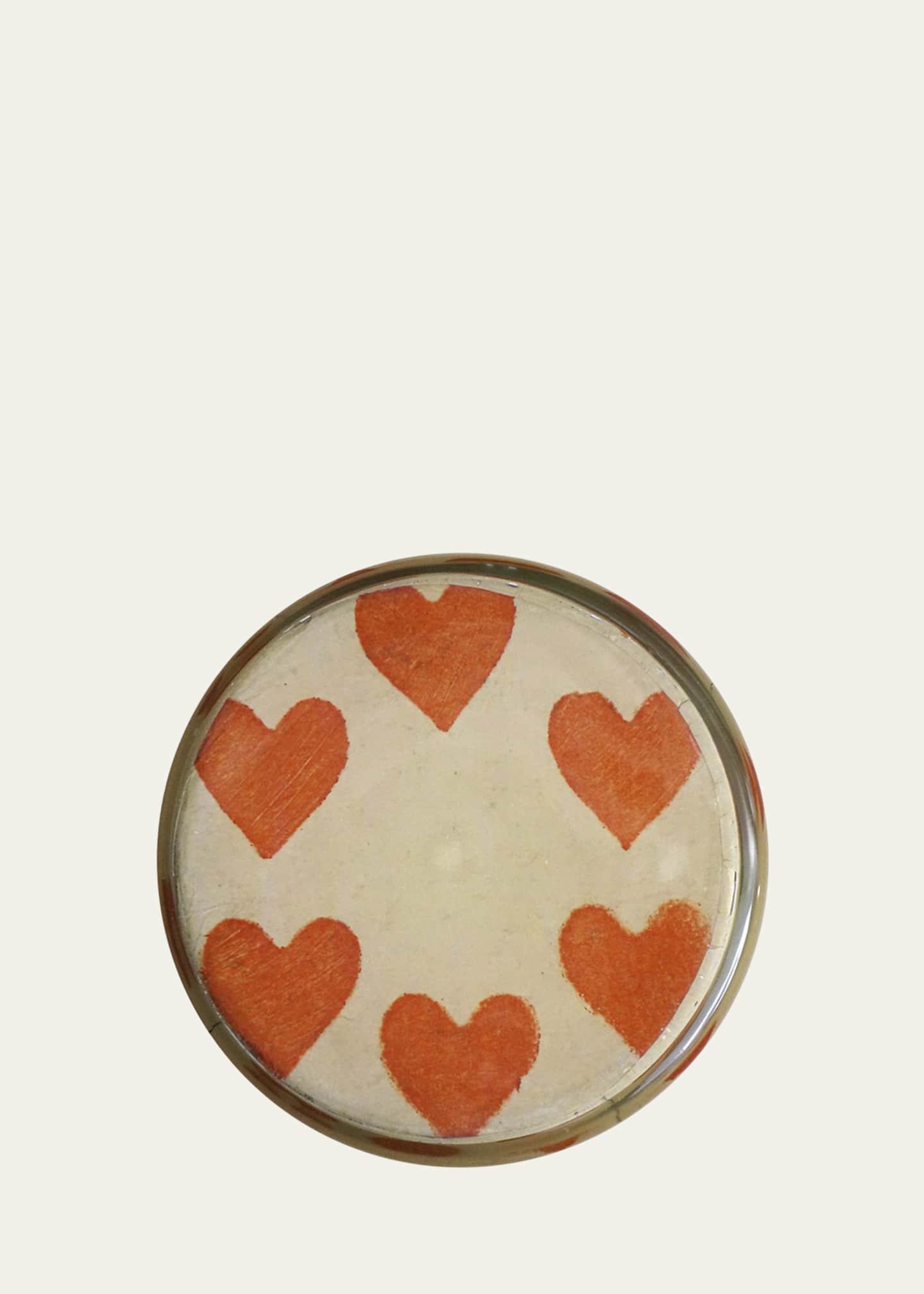 John Derian Painted Hearts Desk Cup Image 2 of 2