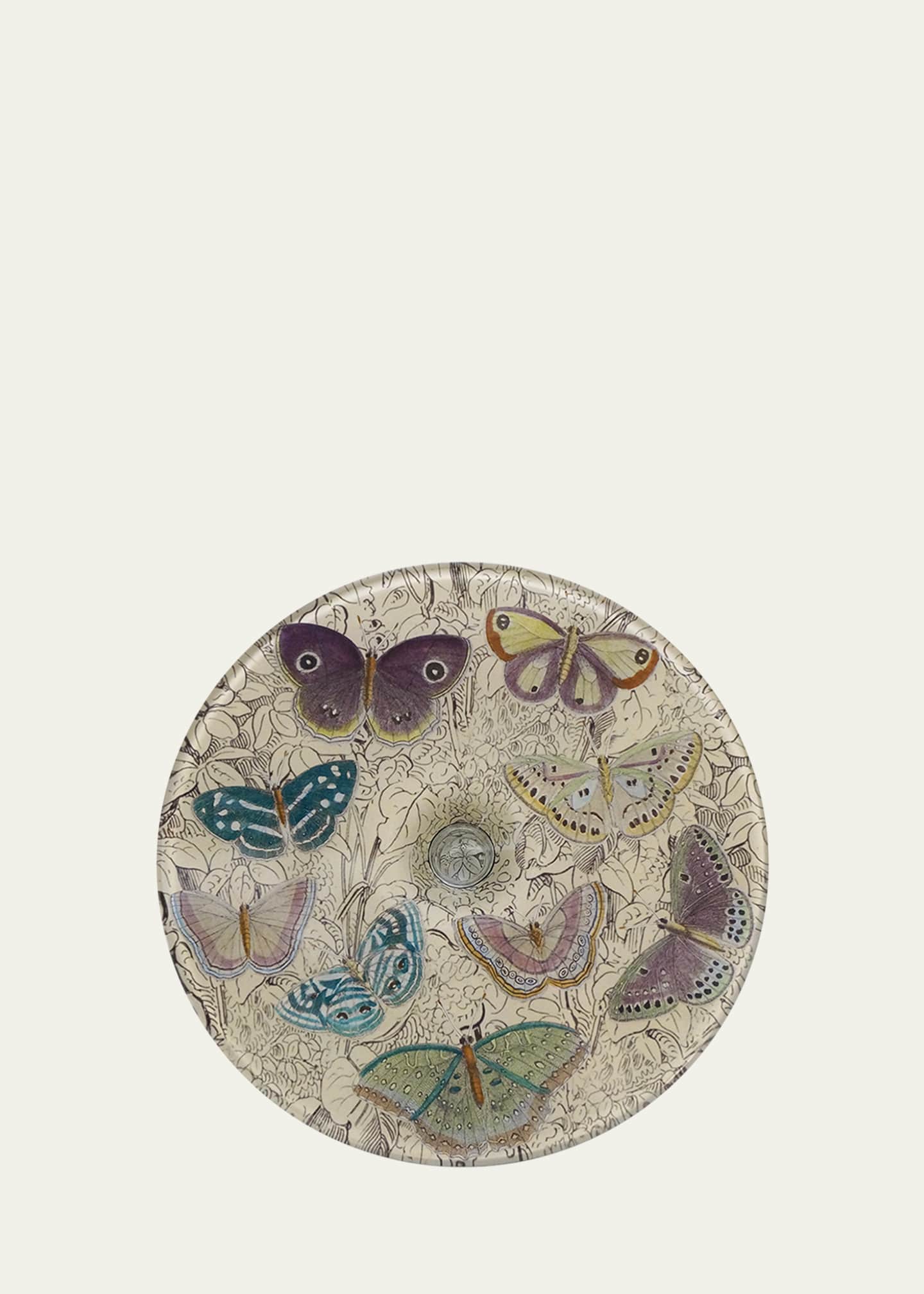 John Derian Purple Butterflies Stacking Cake Pedestal Image 2 of 2