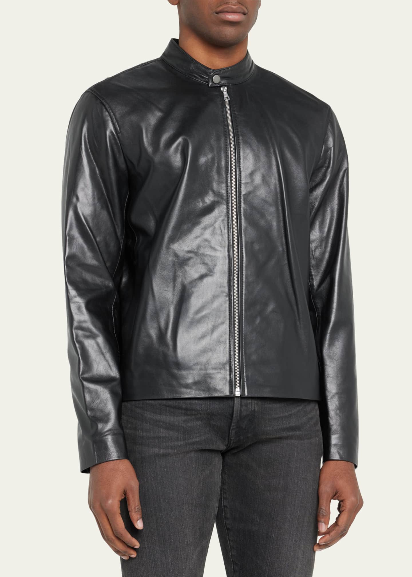 Rag and bone mens leather jacket deals
