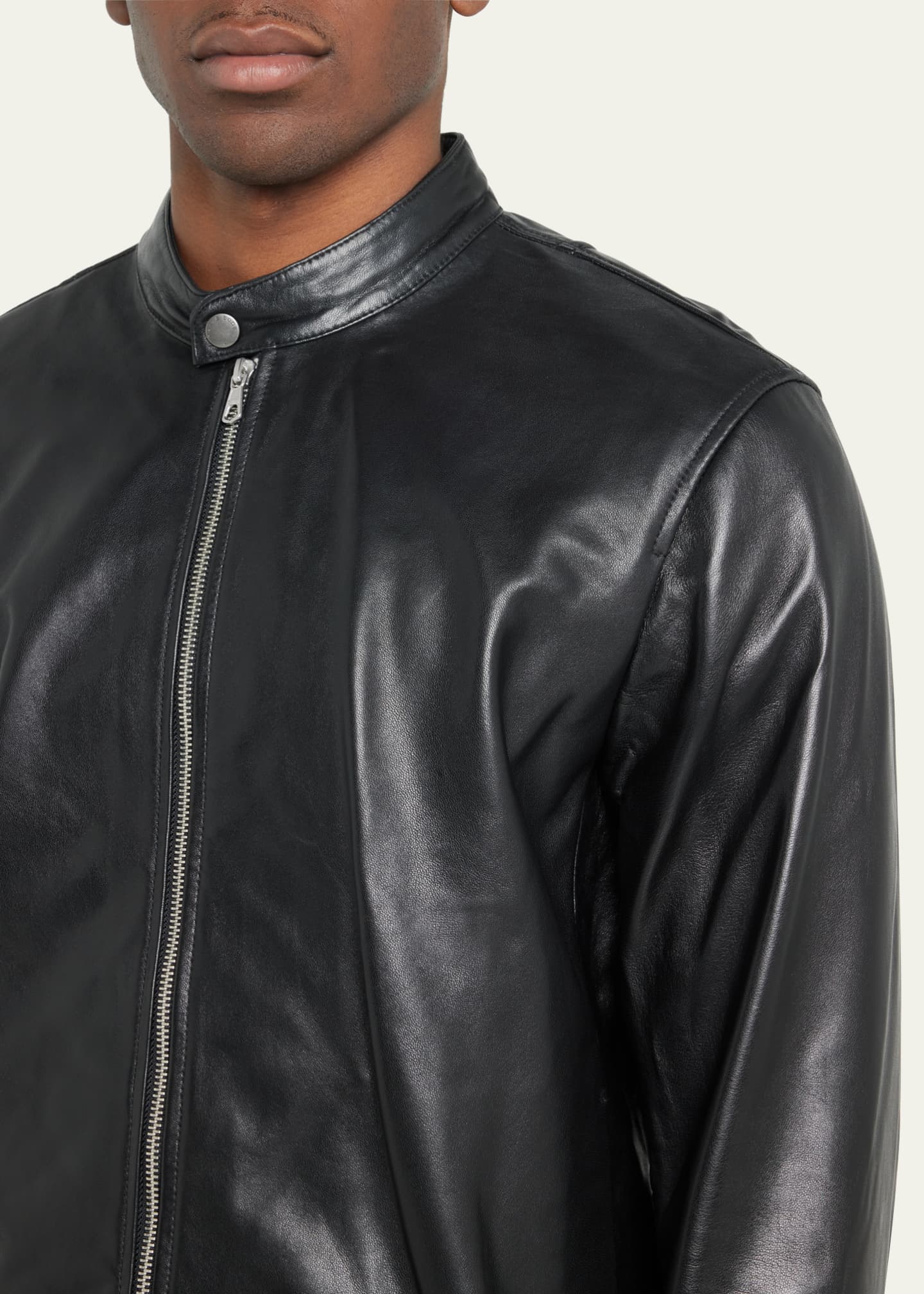 Rag & Bone Men's Archive Cafe Racer Leather Jacket