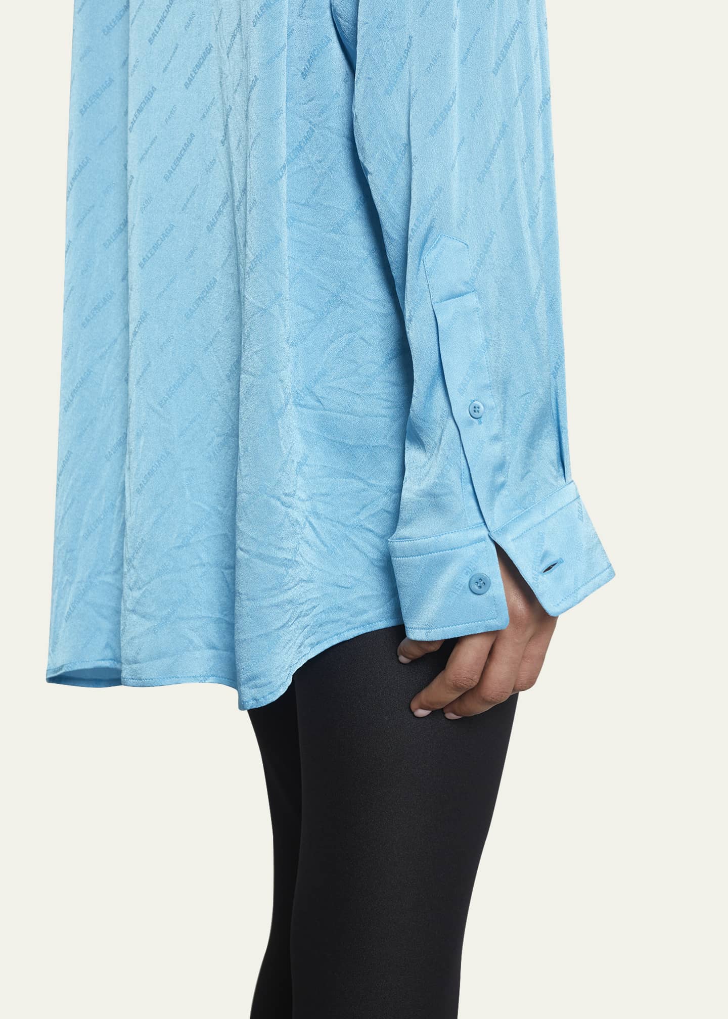 balenciaga jacquard logo t shirt