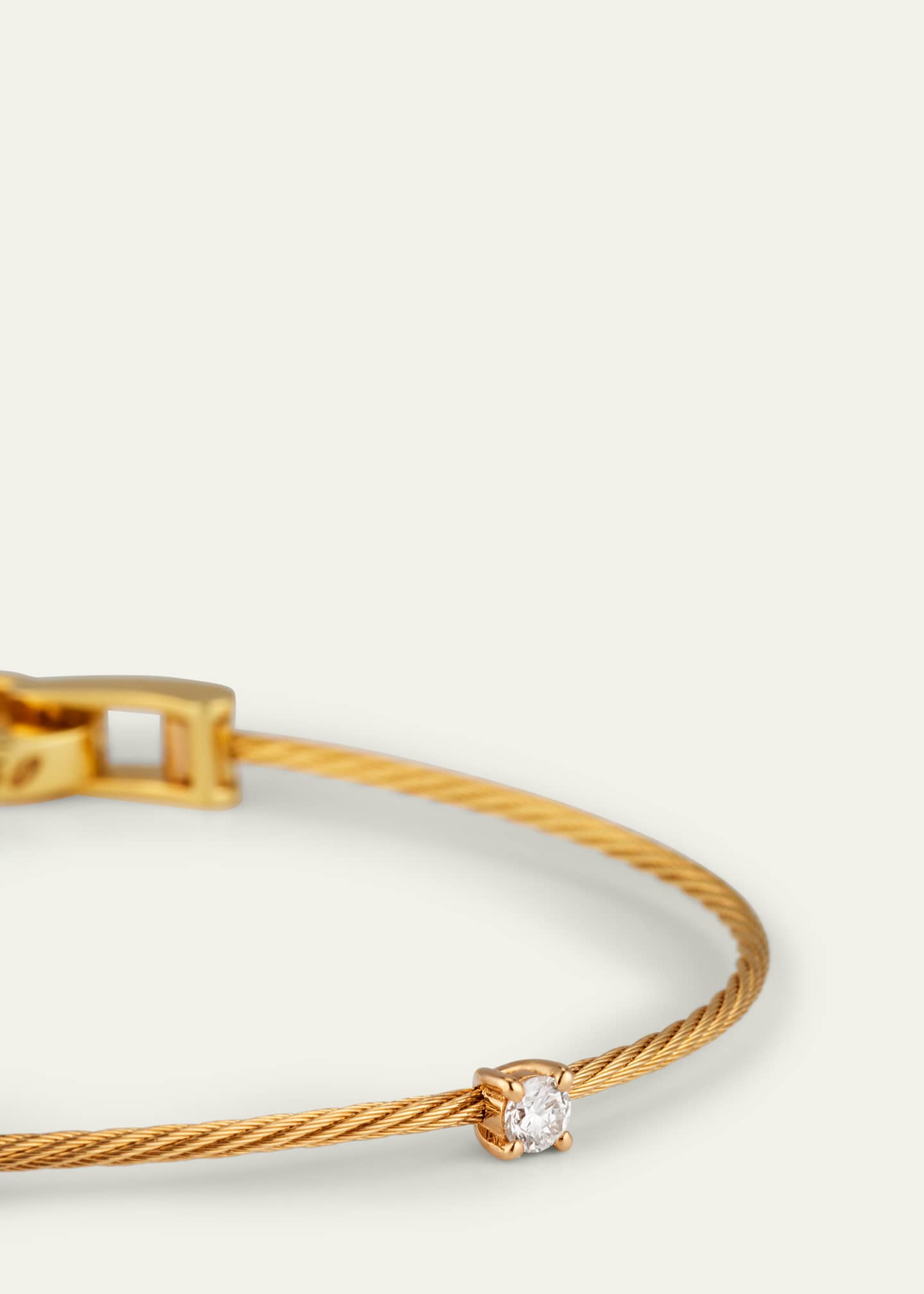Paul Morelli Unity 18k Yellow Gold Three-Diamond Bracelet, 0.18 TCW Image 3 of 4