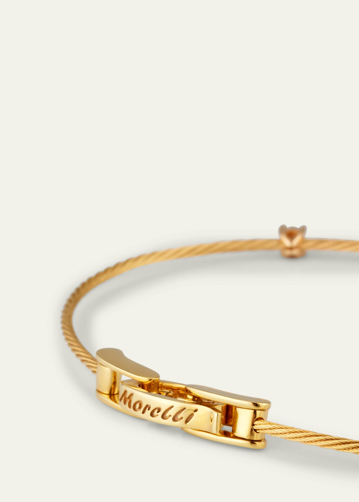 Paul Morelli Unity 18k Yellow Gold Three-Diamond Bracelet, 0.18 TCW Image 4 of 4