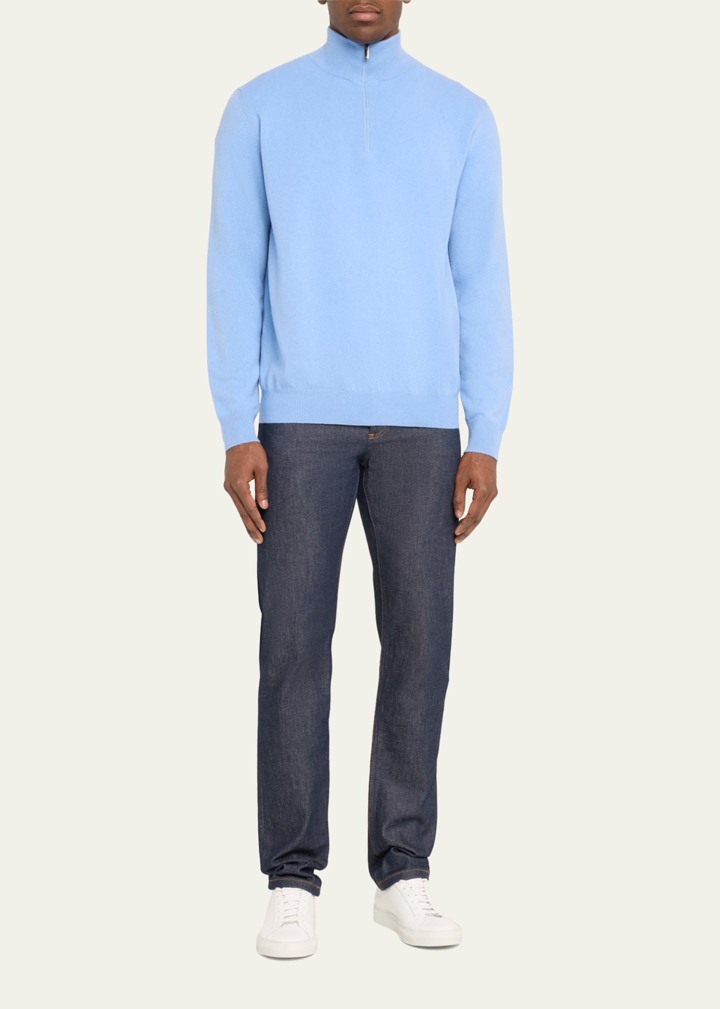 Massimo Alba Men's Cashmere Half-Zip Sweater - Bergdorf Goodman