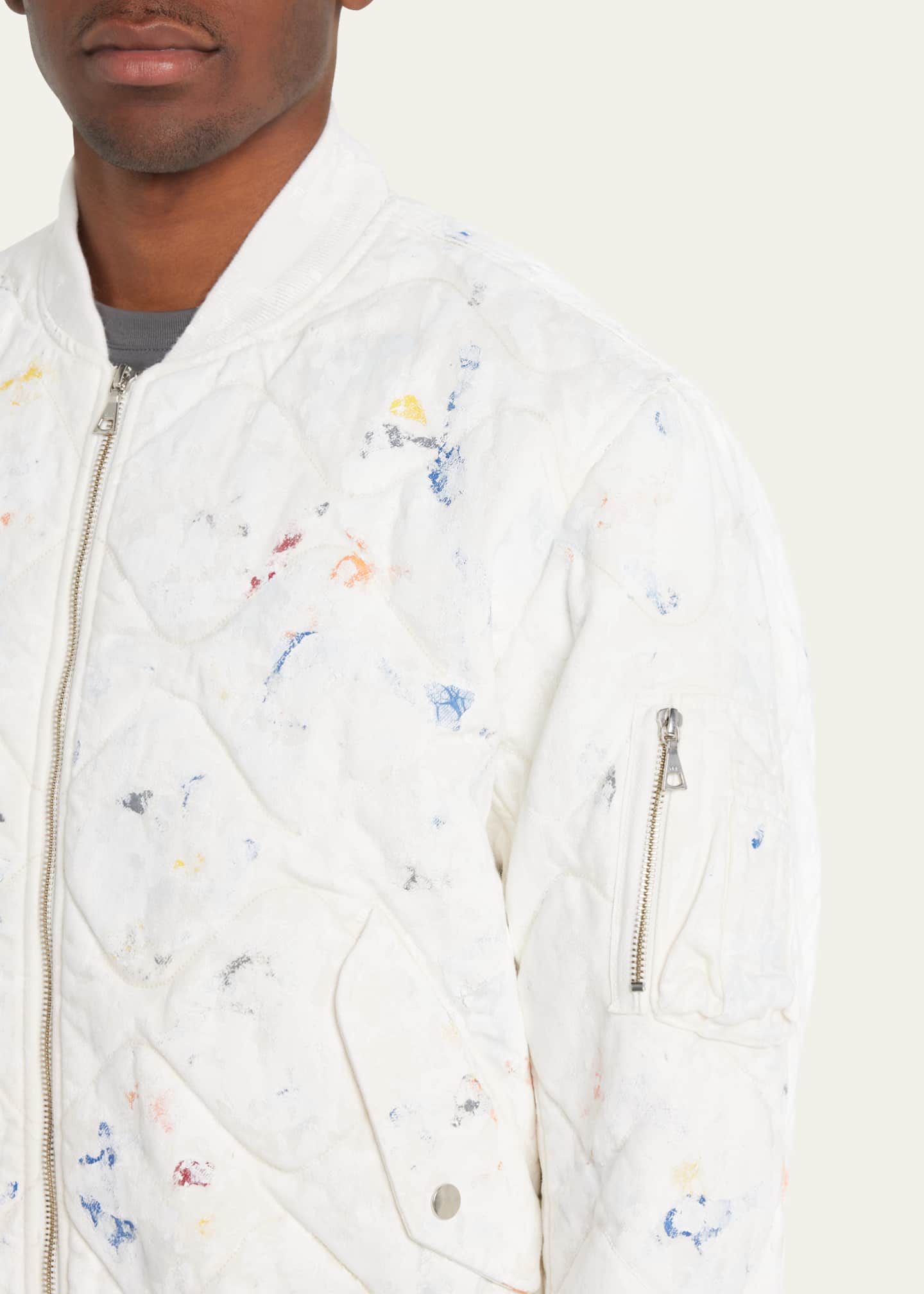 John Elliott Men's Quilted Bomber Jacket Bergdorf Goodman