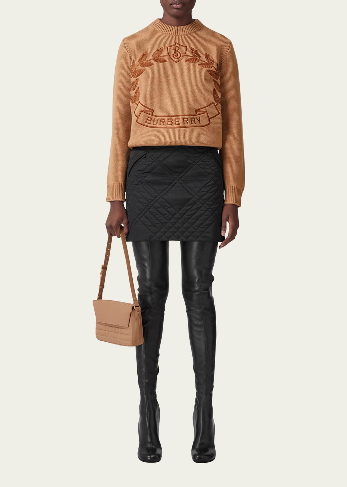 Burberry Cashmere Runway Link Embroidered Sweater Bergdorf Goodman