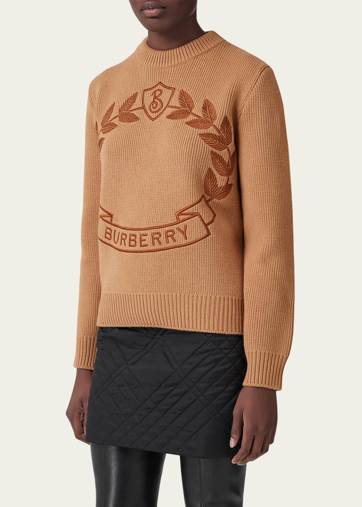 Burberry embroidered sweater hotsell