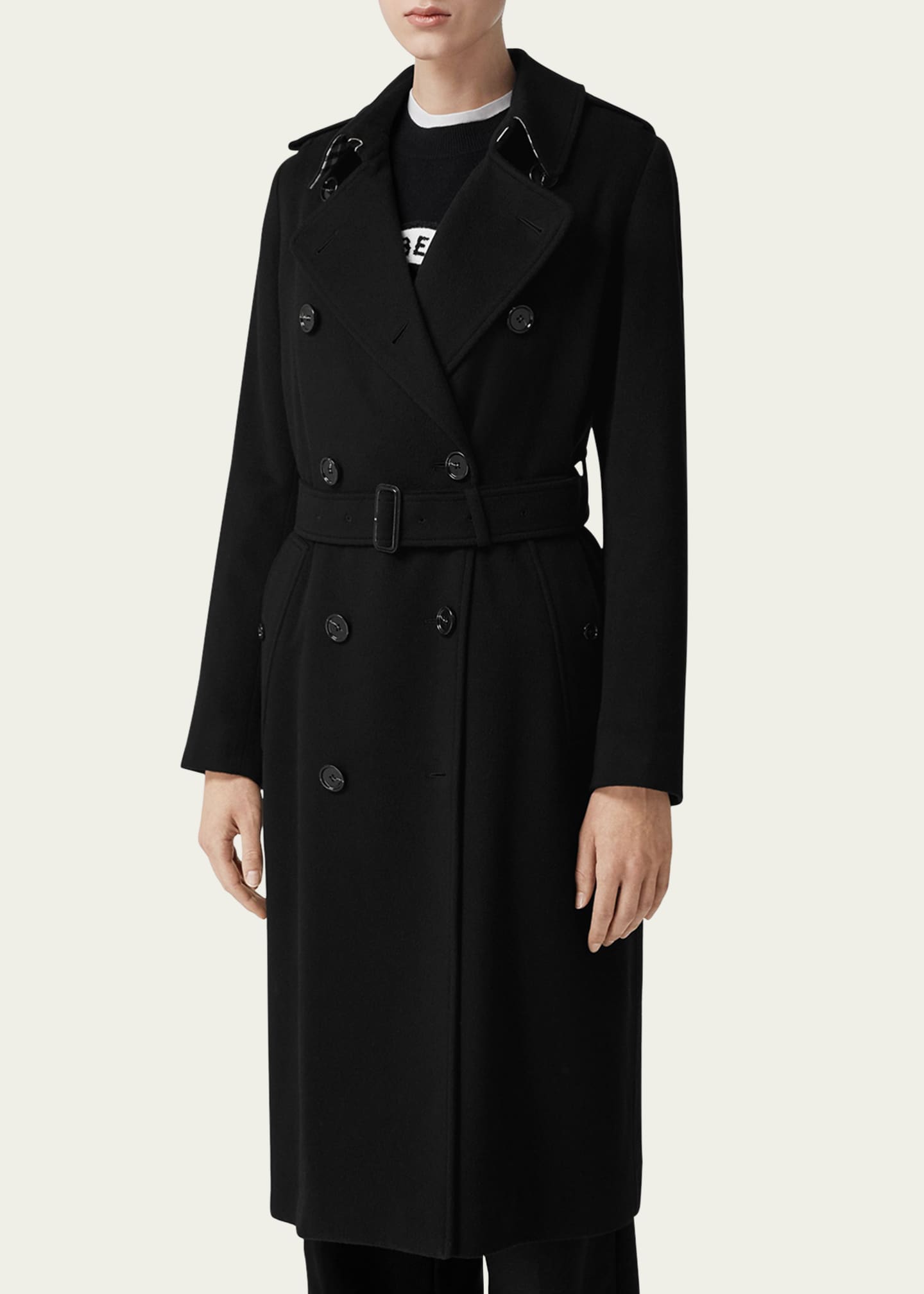 Burberry Kensington Cashmere Trench Coat Bergdorf Goodman