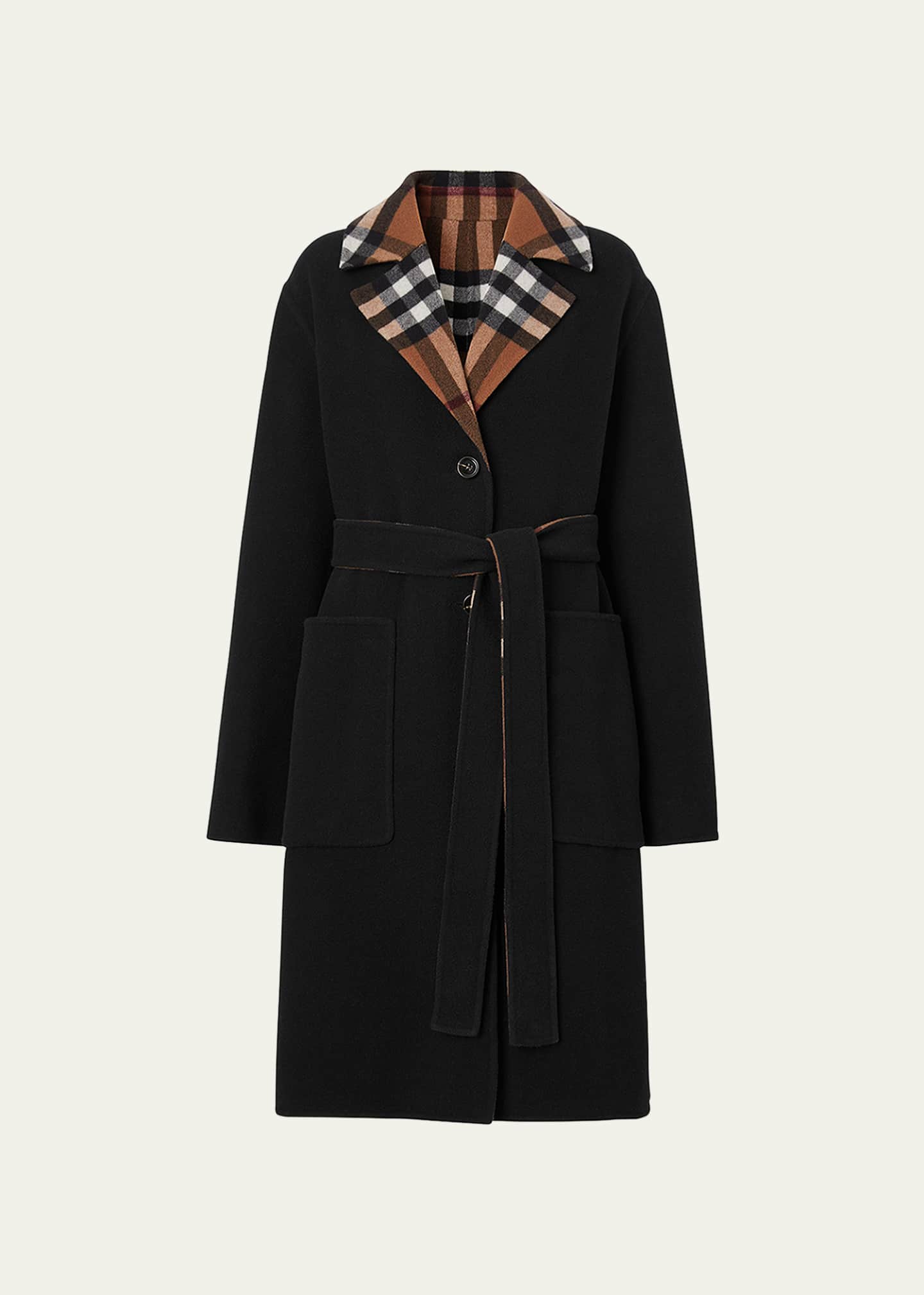 Burberry Dorea Belted Reversible Coat Image 1 of 5