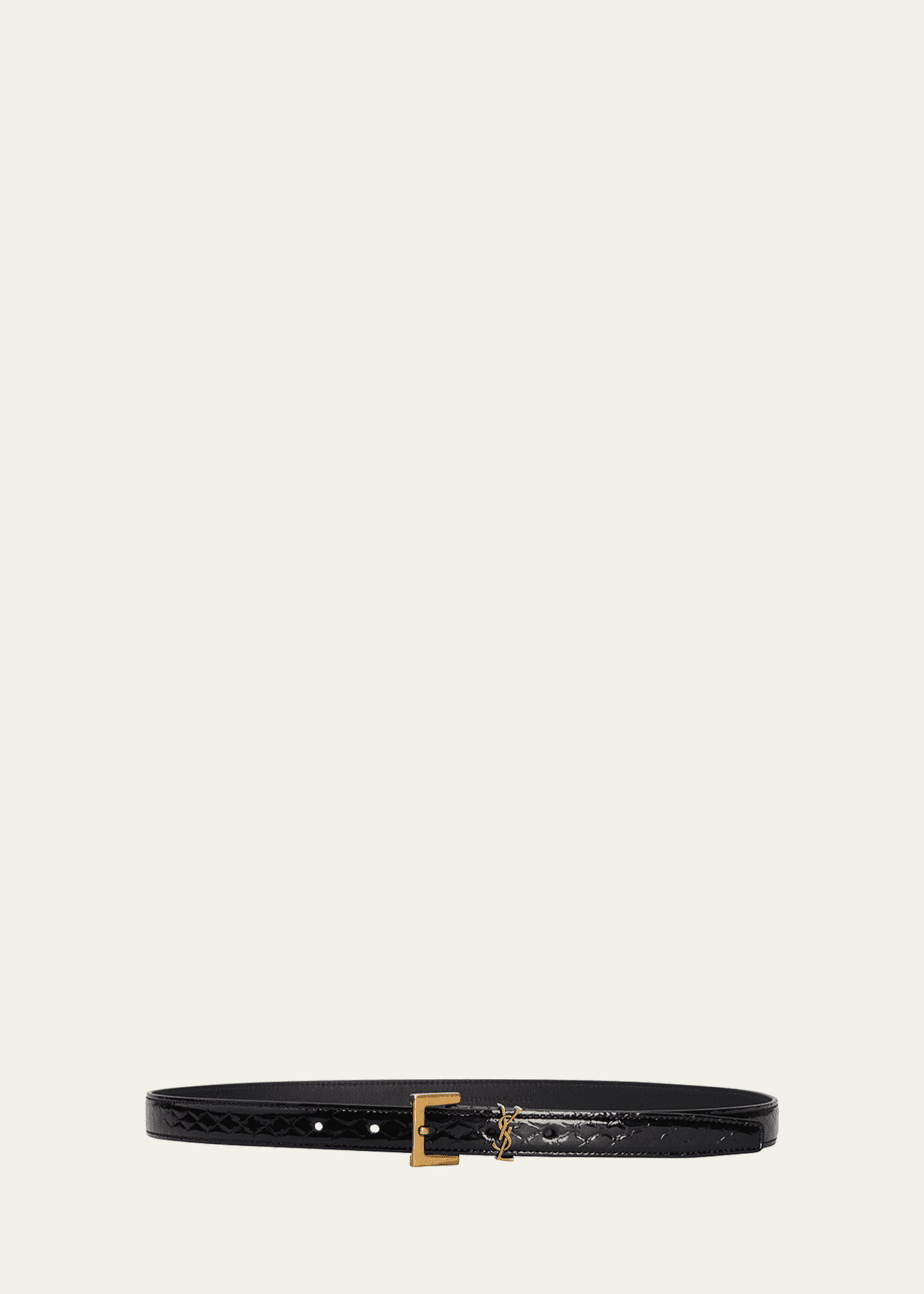 Logo Python Print Leather Belt
