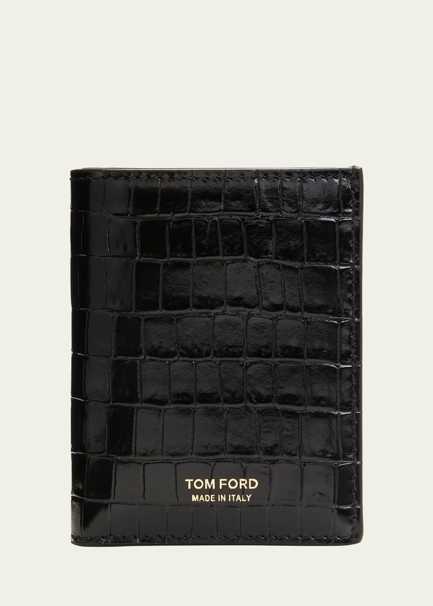 TOM FORD Crocodile-Embossed Leather Utility Jacket - Bergdorf Goodman