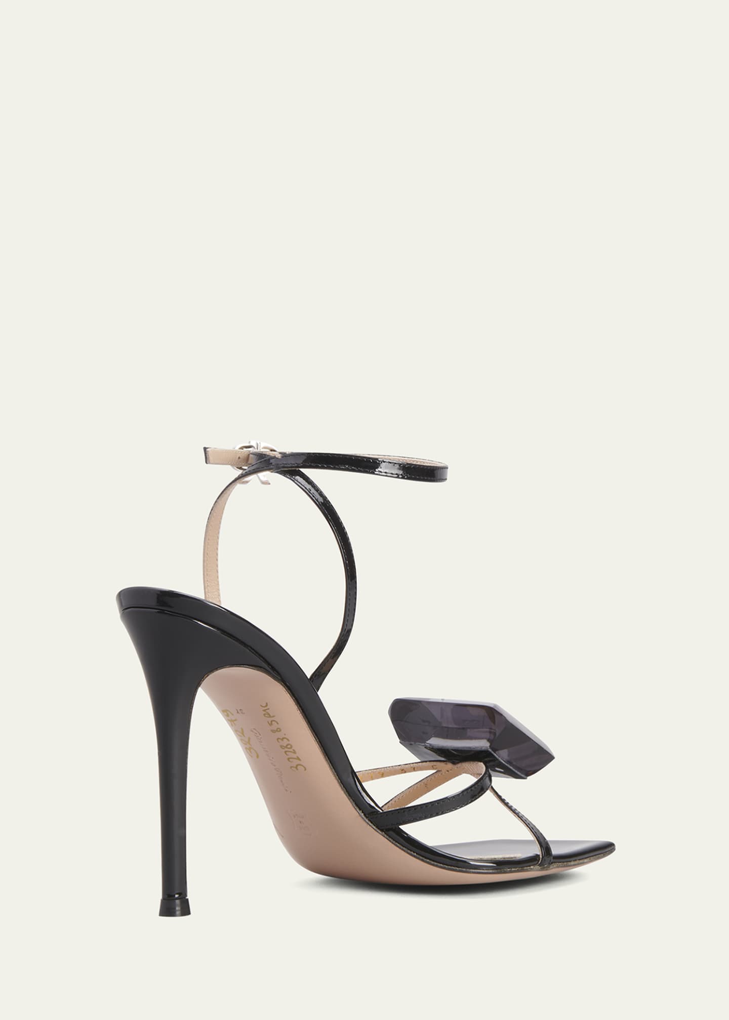 Gianvito Rossi Jaipur Jewel Strappy Patent Stiletto Sandals - Bergdorf ...