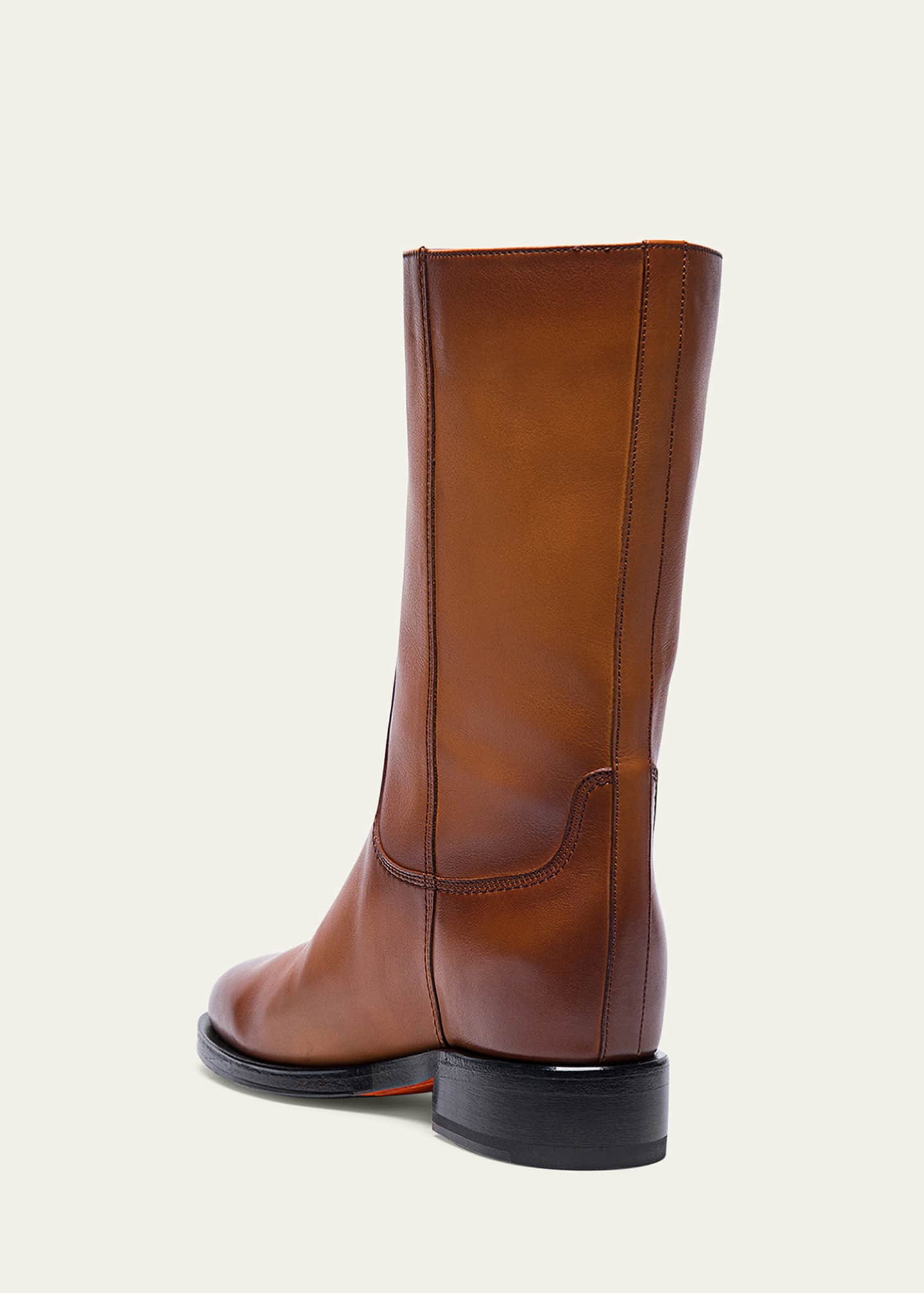 Santoni Fleeces Calfskin Mid Boots Image 2 of 2