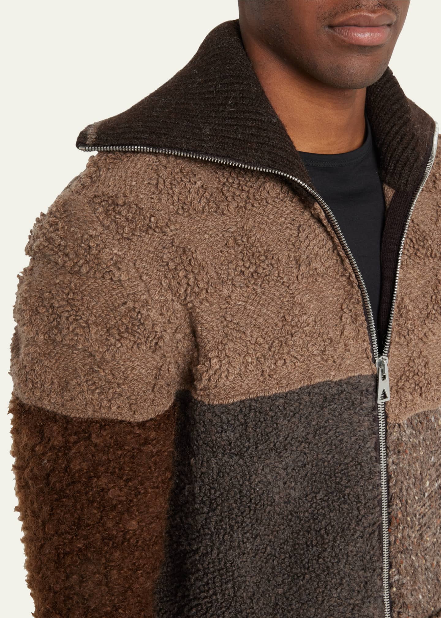 NEW SHAGGY MOHAIR ZIP BLOUSON L size madinahgrill.ca