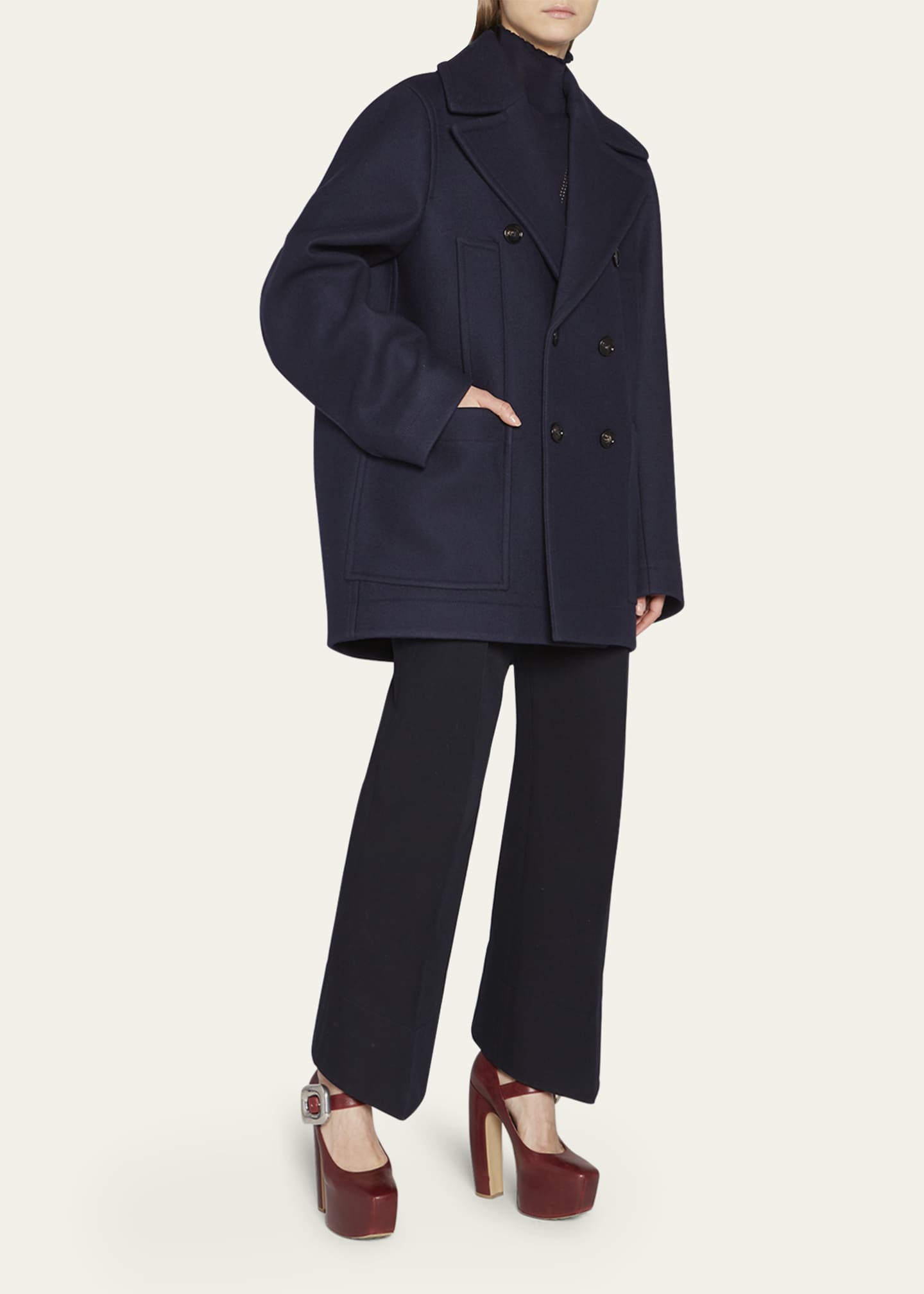 Bottega veneta wool store coat