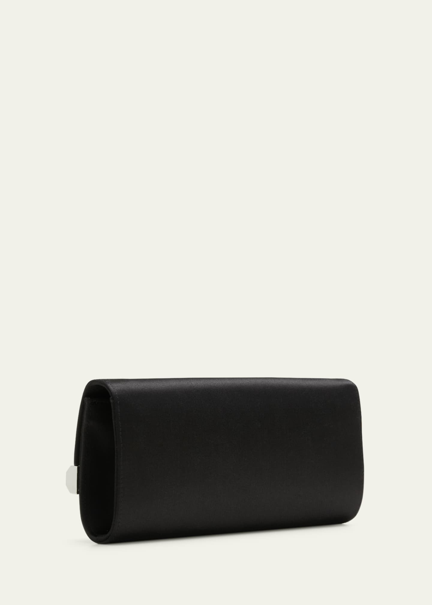 Judith Leiber Couture Perry Satin & Crystal Clutch Bag Image 3 of 5