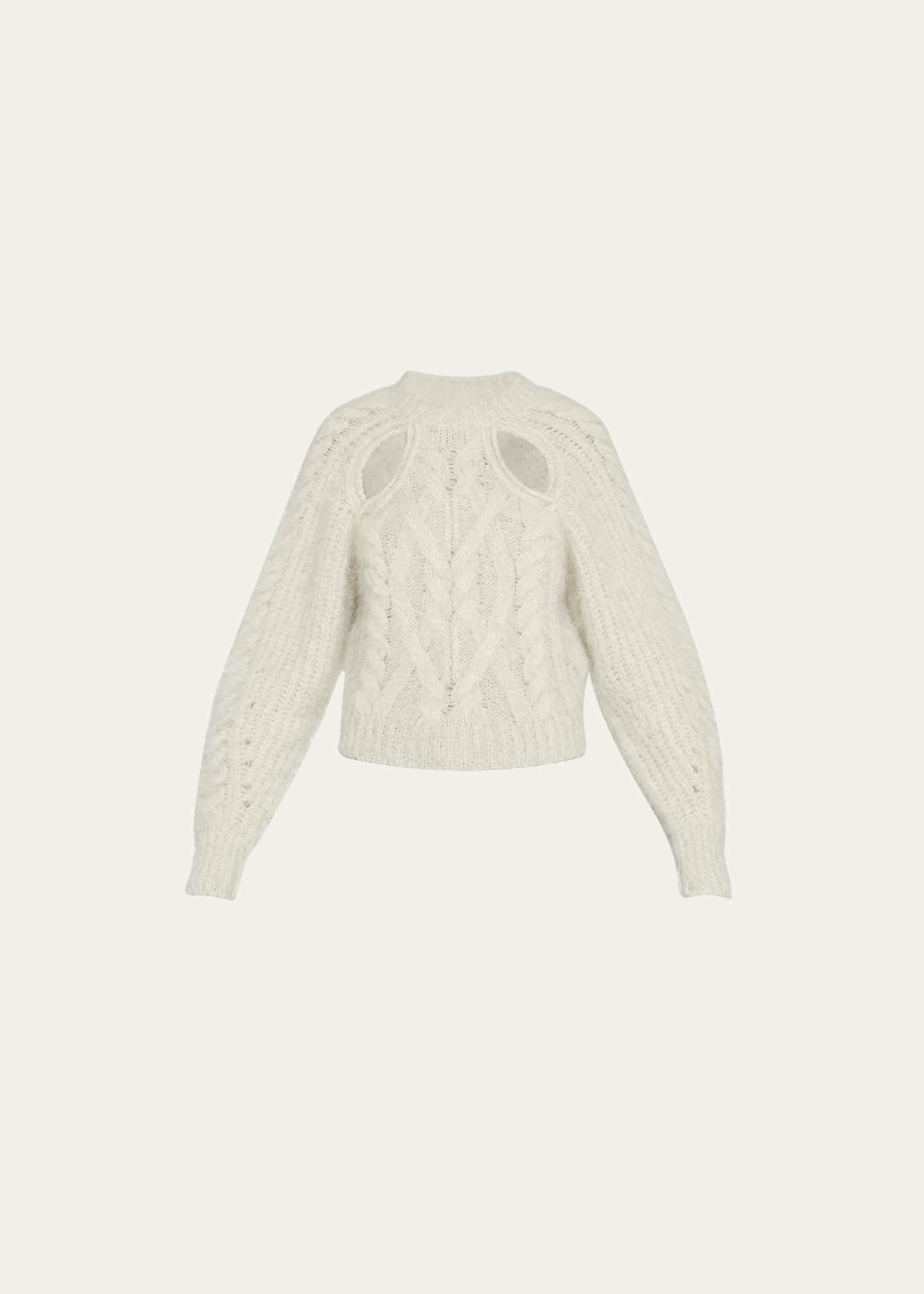 Isabel Marant Palima Cutout CableKnit Sweater Bergdorf Goodman