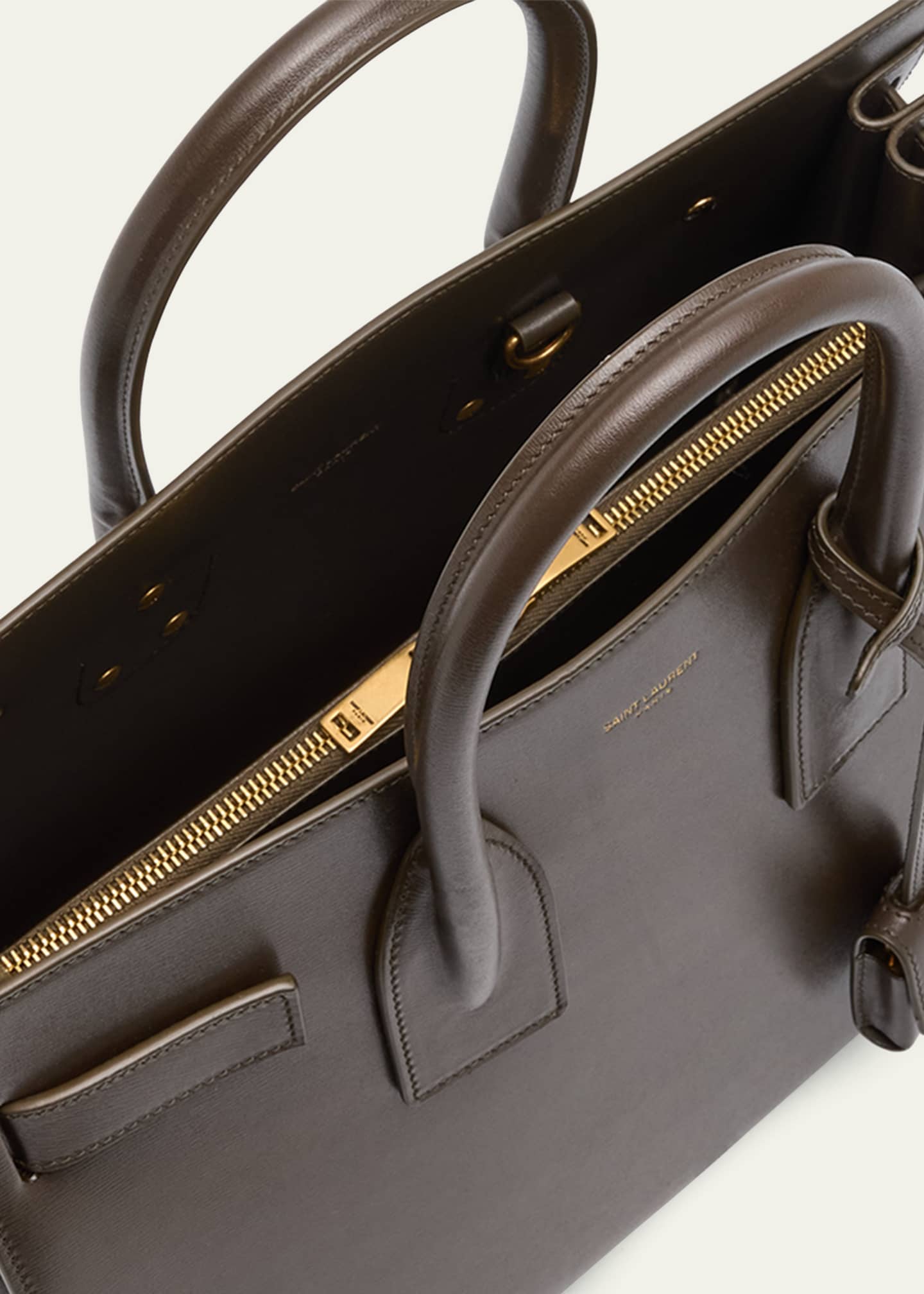 Saint Laurent Sac De Jour Small Top-Handle Bag in Smooth Leather Image 4 of 5
