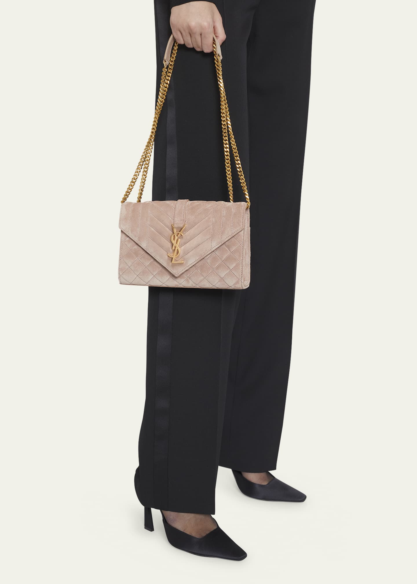 Ysl suede envelope bag 2025