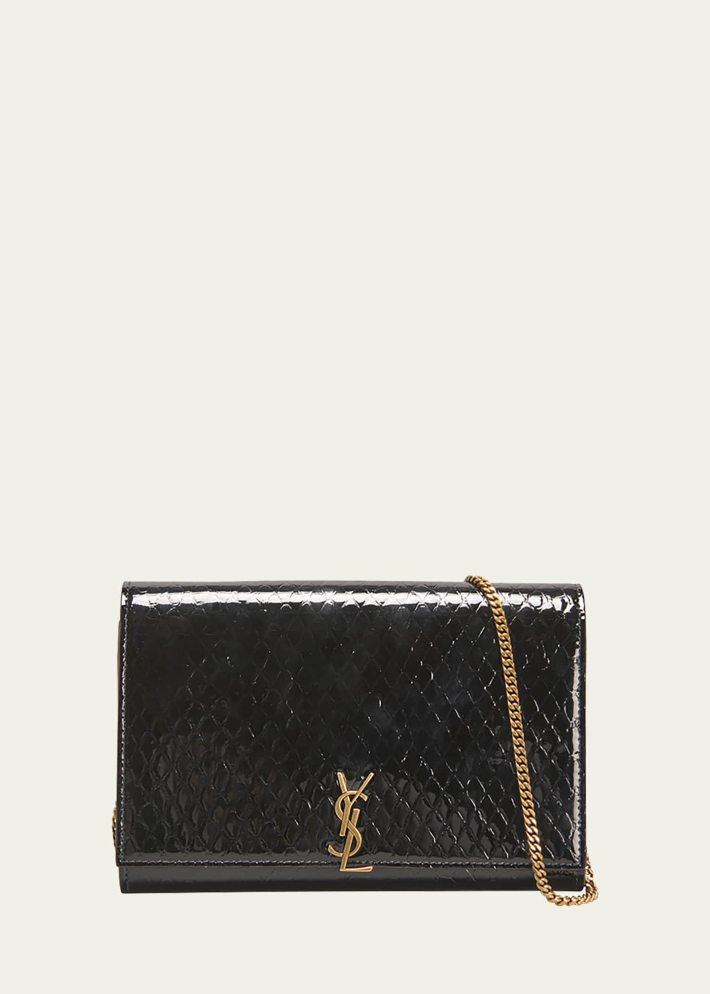 Luxury backpack - Saint Laurent black python backpack